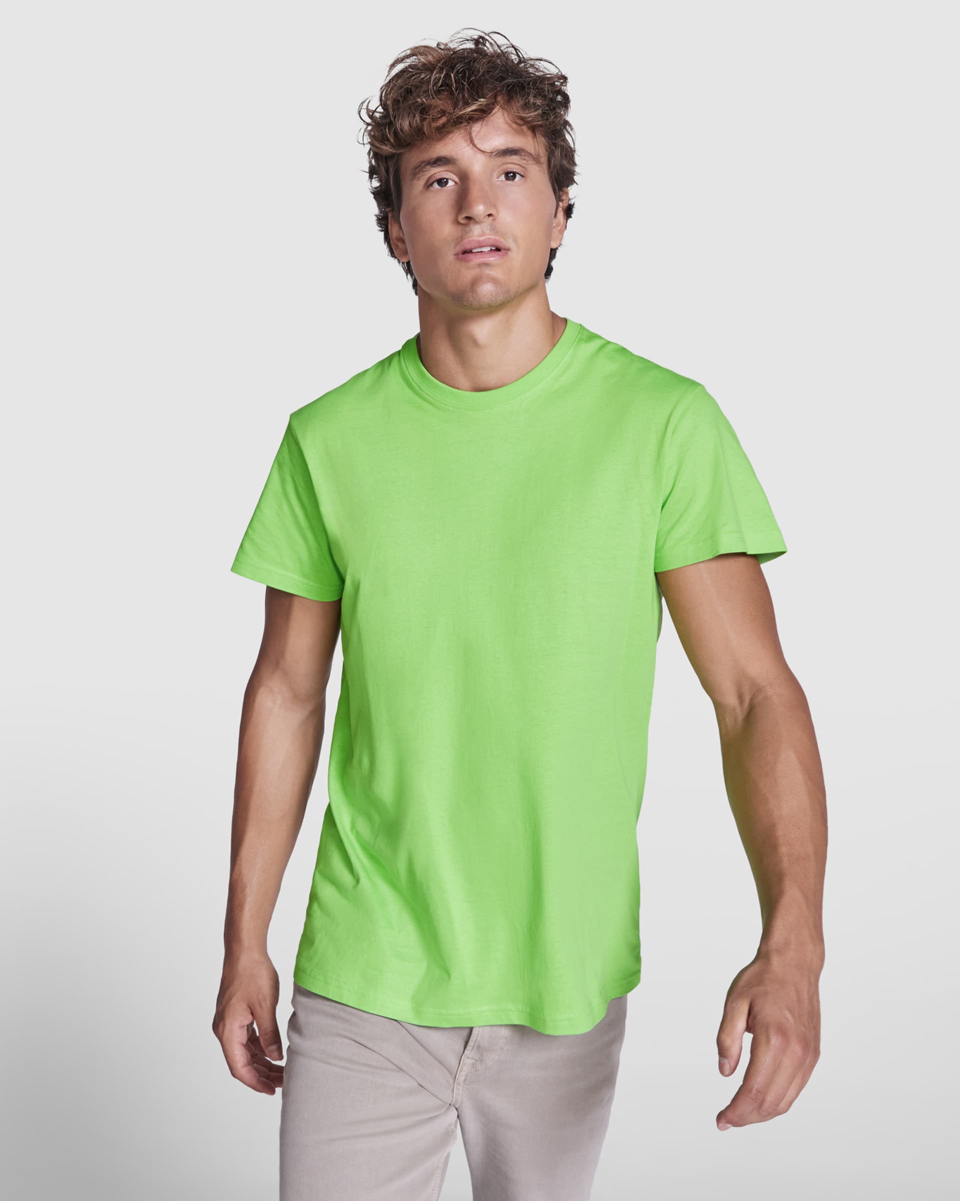 Camiseta de manga corta 100% algodón para Adultos e infantil