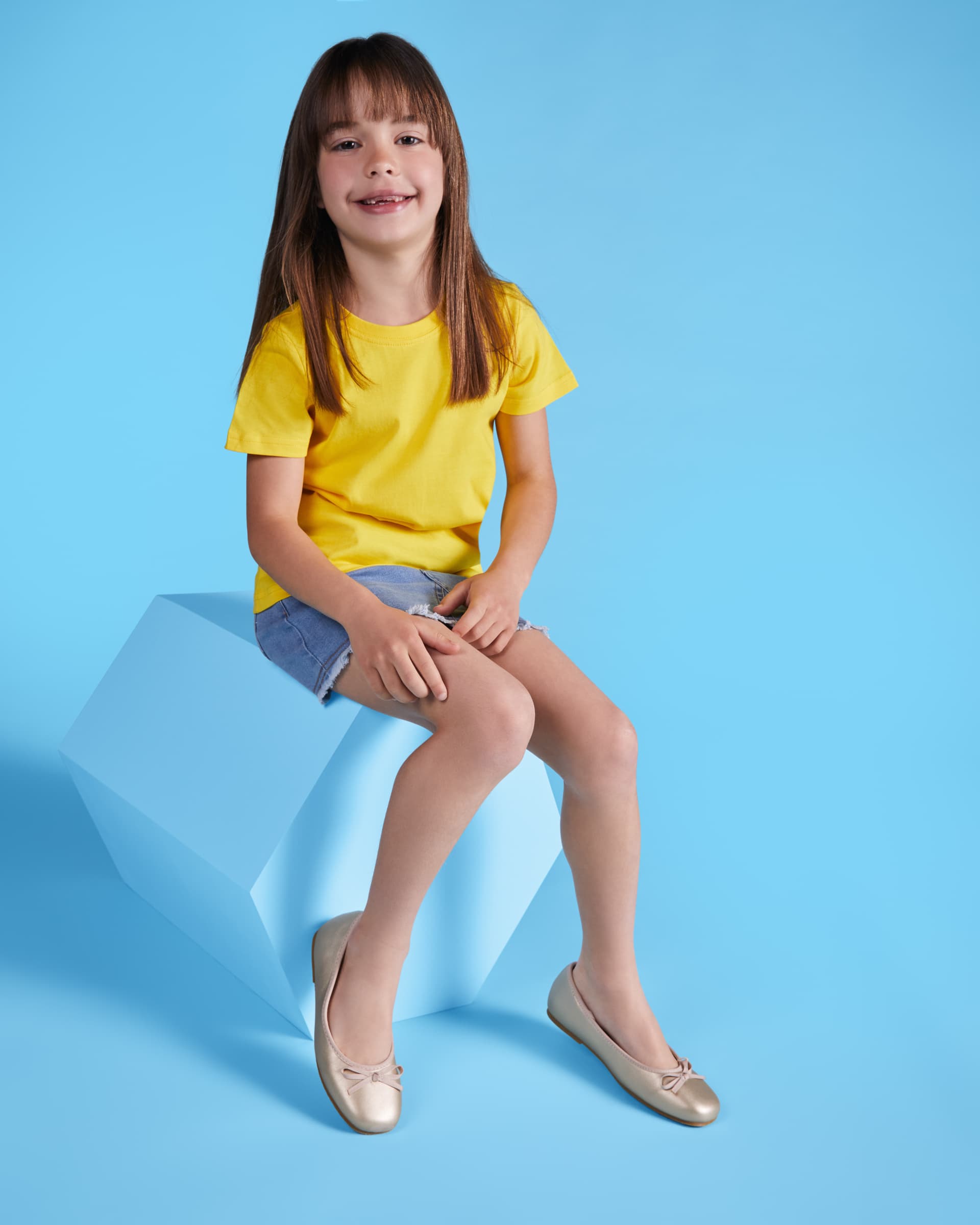 Camiseta infantil de algodón tubular de manga corta