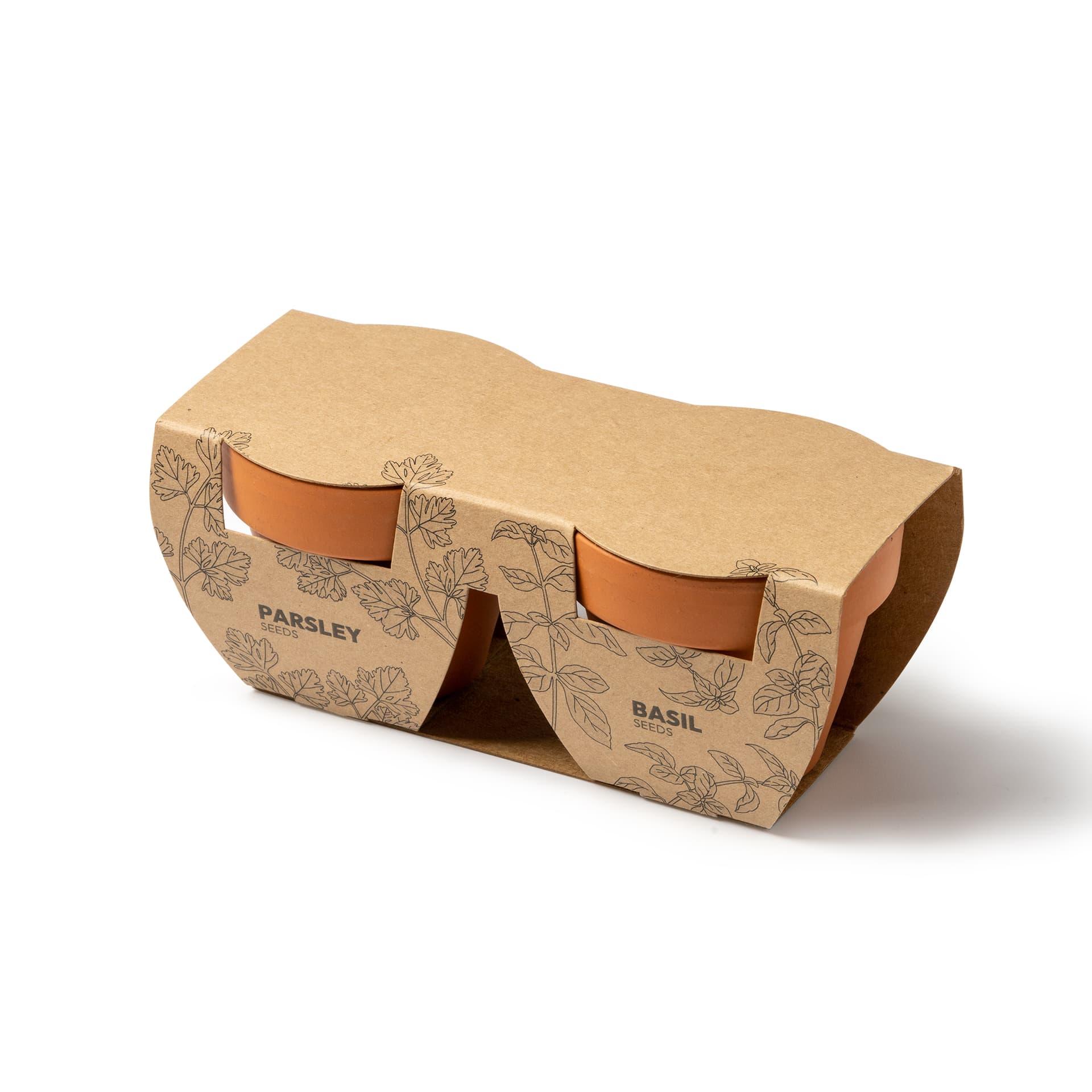 Set de 2 Maceteros para Cultivar Hierbas Aromáticas en Casa