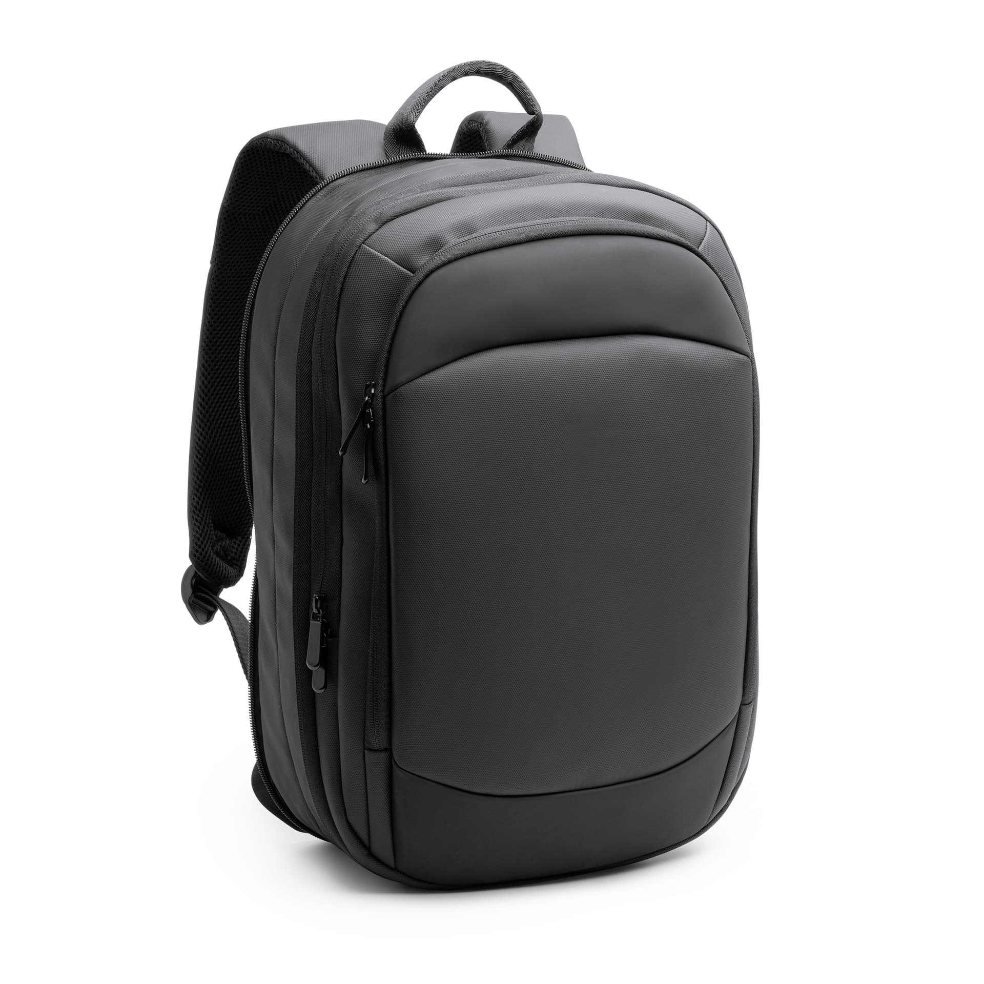 Mochila Antirobo Extensible de PU Leather para Laptop y Viajes