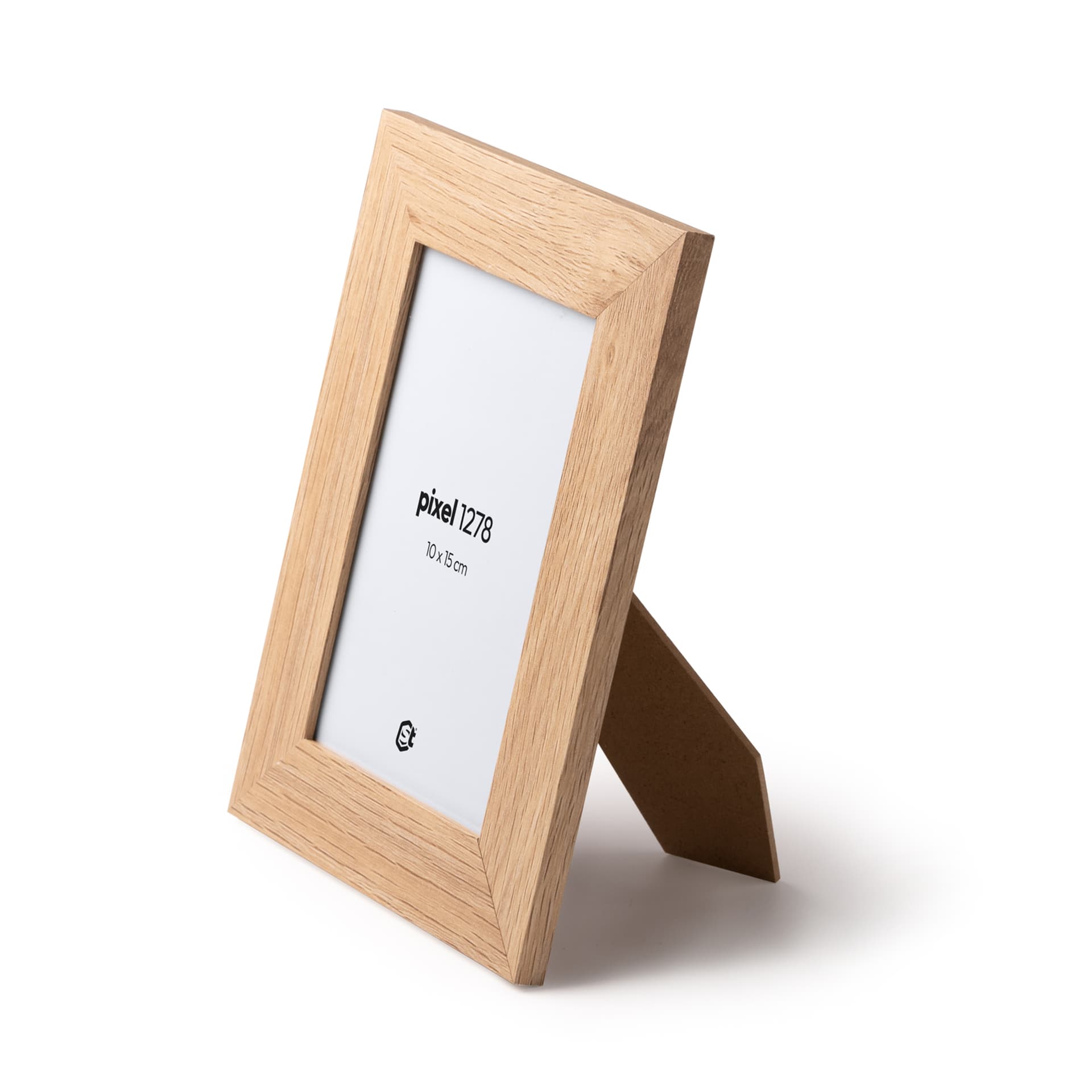 Portafotos de madera MDF 10x15 cm con cristal protector
