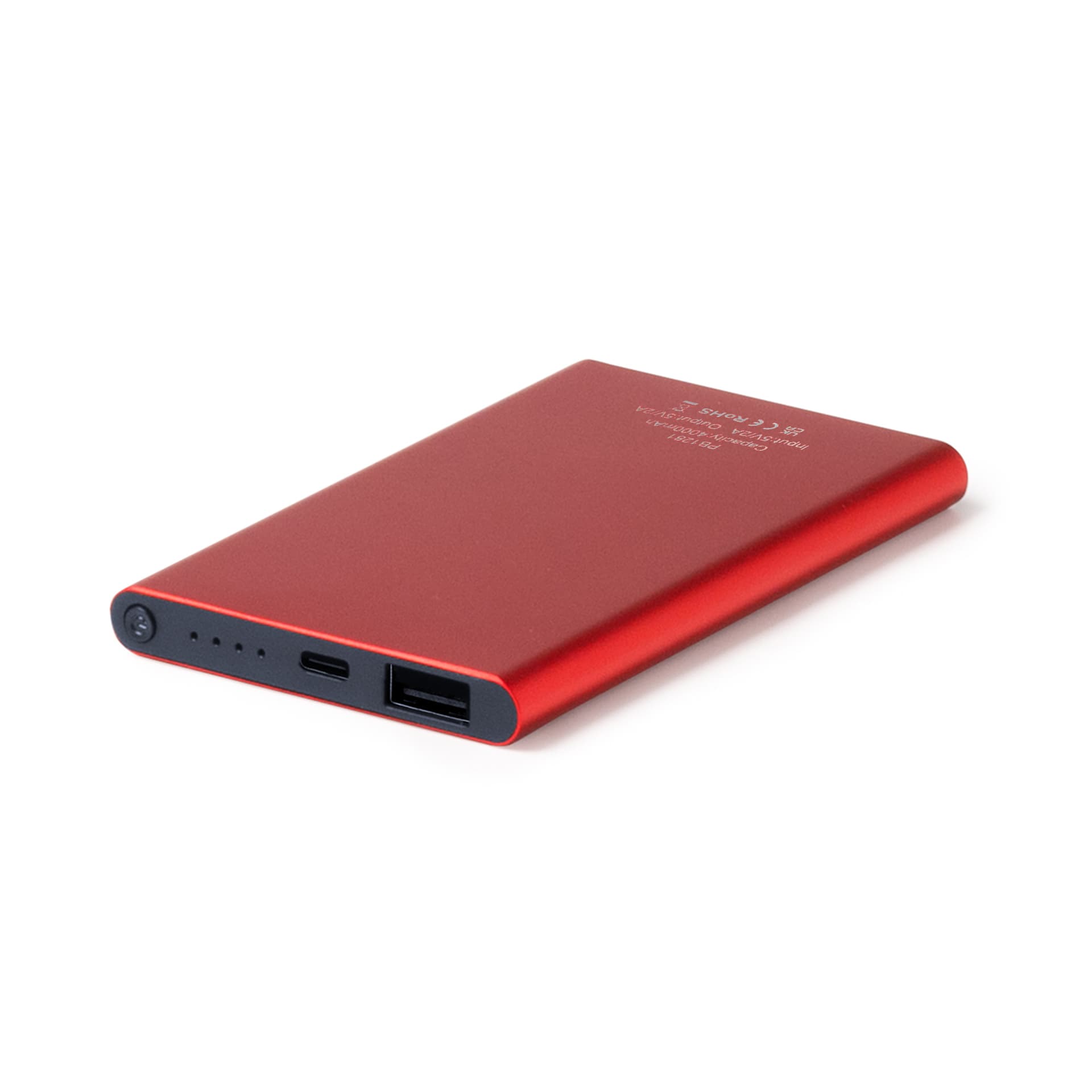 Batería externa de aluminio reciclado 4000 mAh para dispositivos