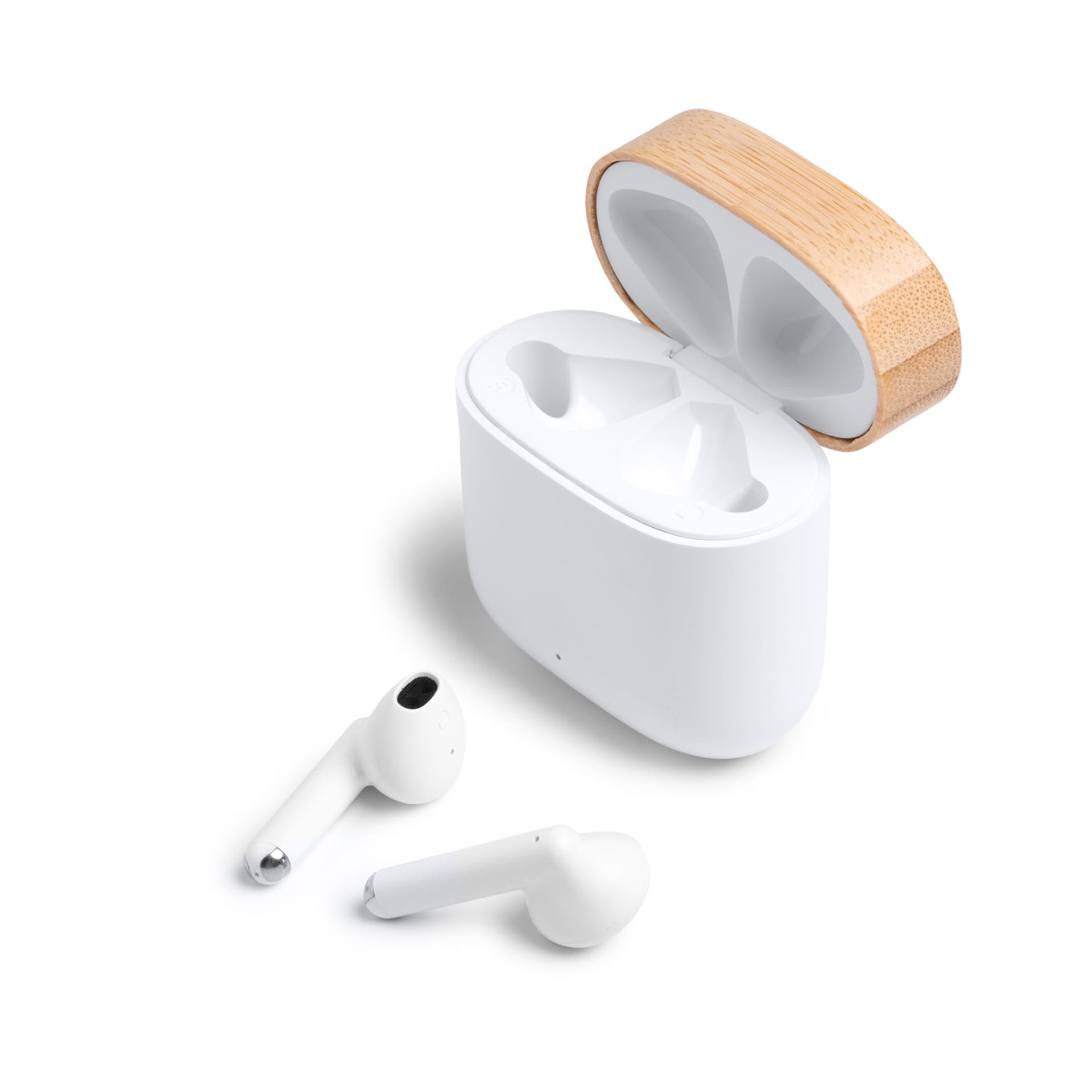 Auriculares inalámbricos ecoamigables con estuche reciclado y Bluetooth 5.3