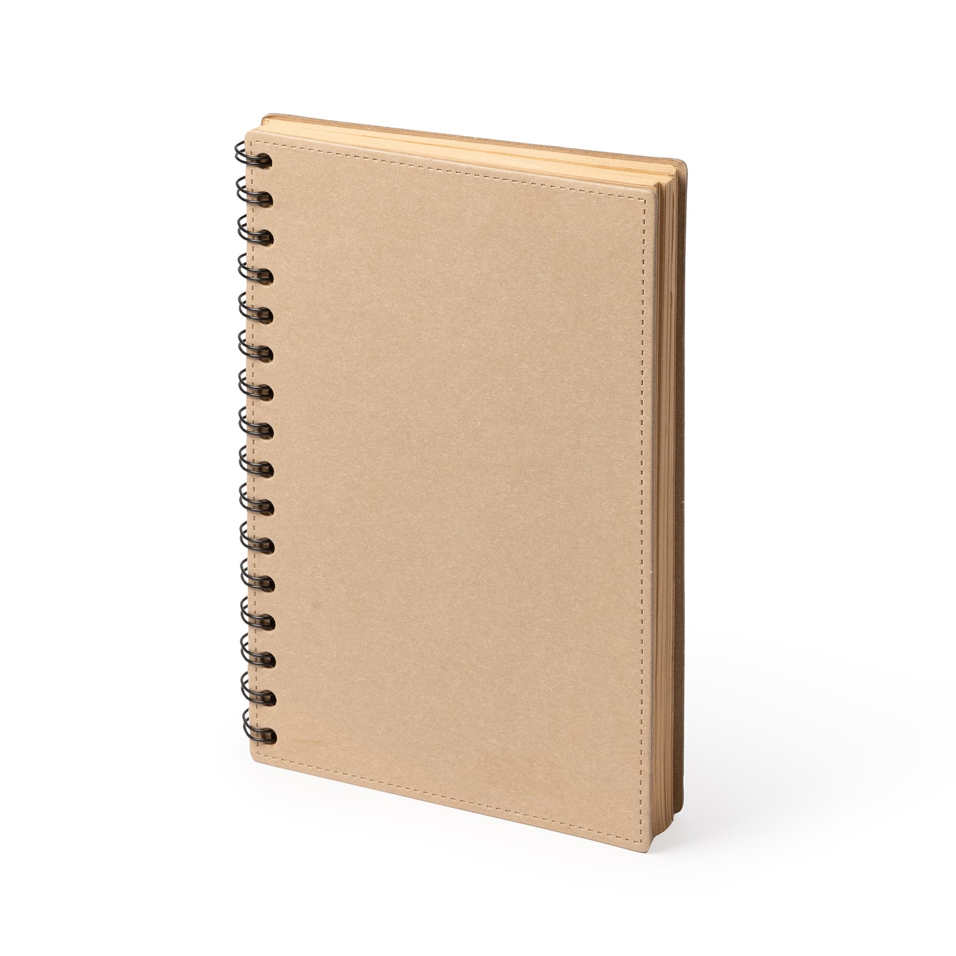 Libreta A5 ecológica con portada de cartón reciclado y hojas recicladas