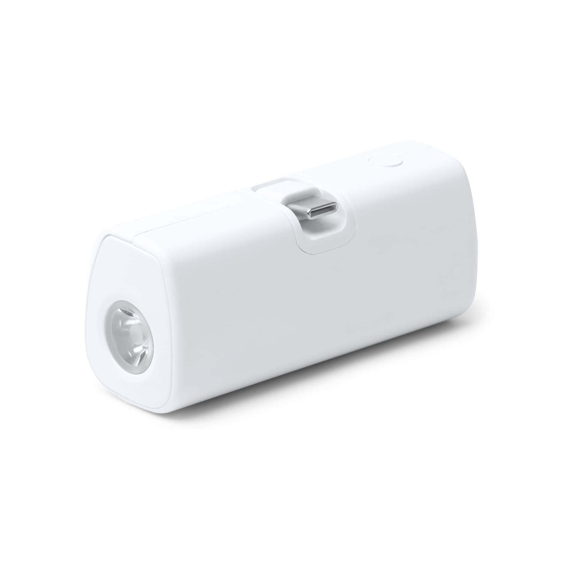 Batería externa 5000 mAh portátil ABS reciclado con linterna