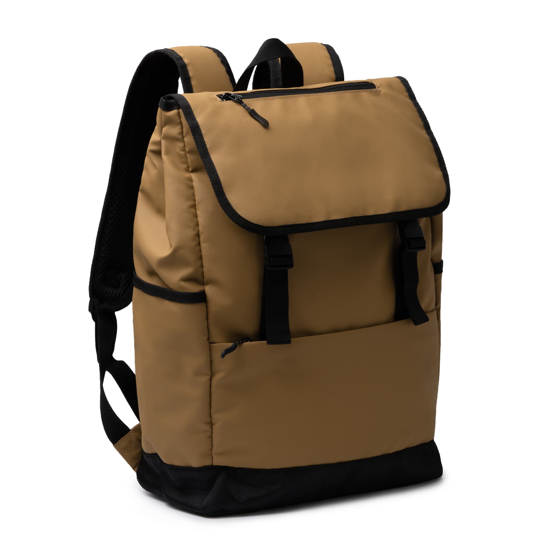 Mochila con Solapa de PU Leather para Laptop y Uso Diario