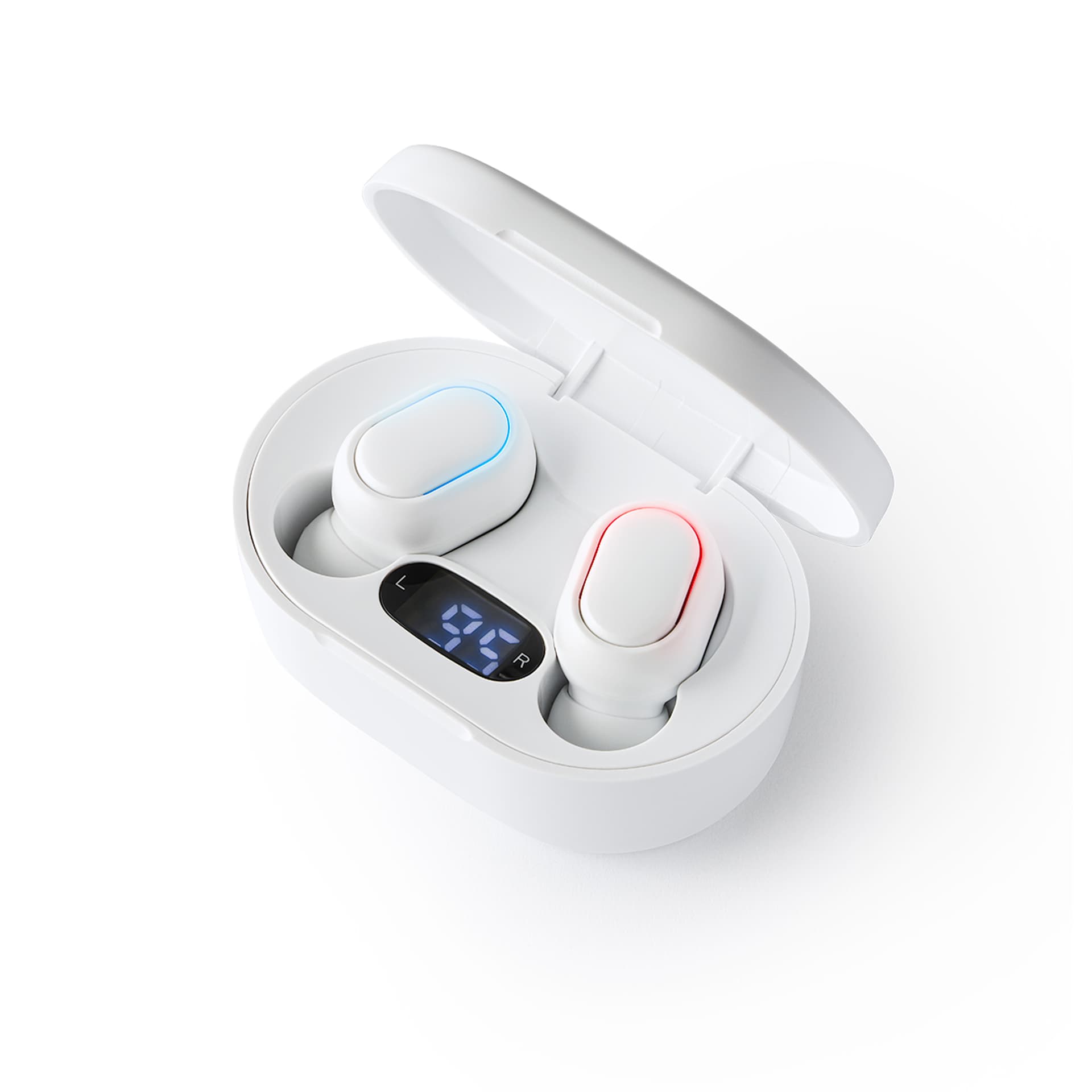Auriculares inalámbricos recargables con estuche y Bluetooth