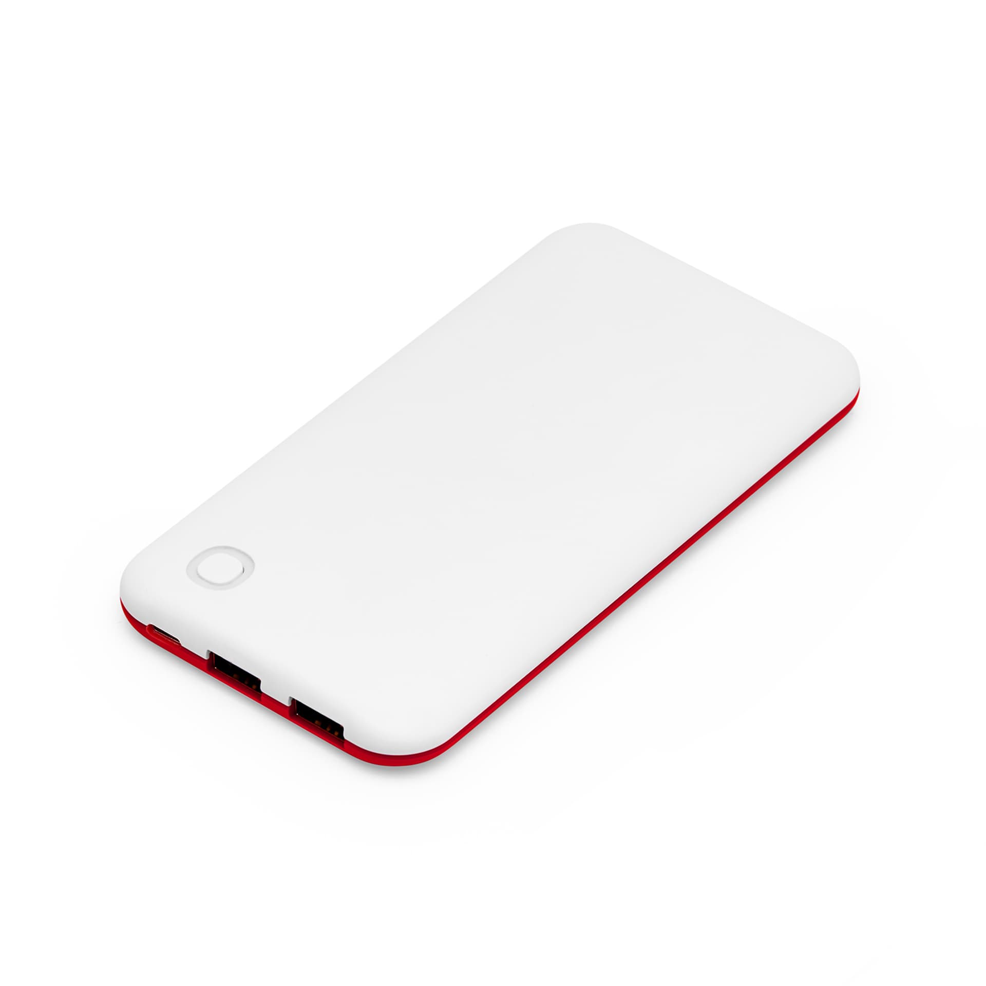 Batería externa 10000 mAh ABS bicolor con puerto Tipo C y USB