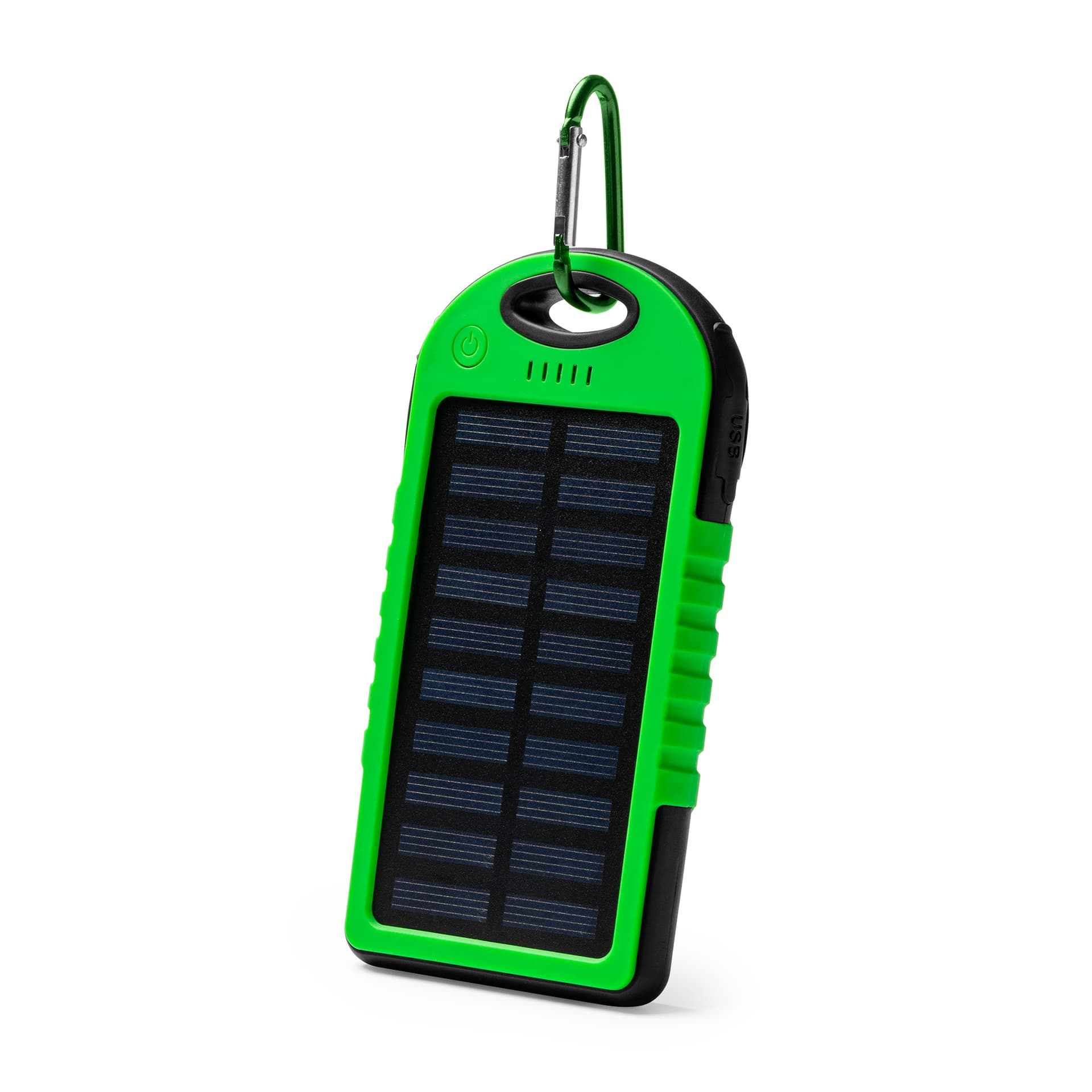 Batería externa 4000mAh con panel solar y linterna resistente al agua