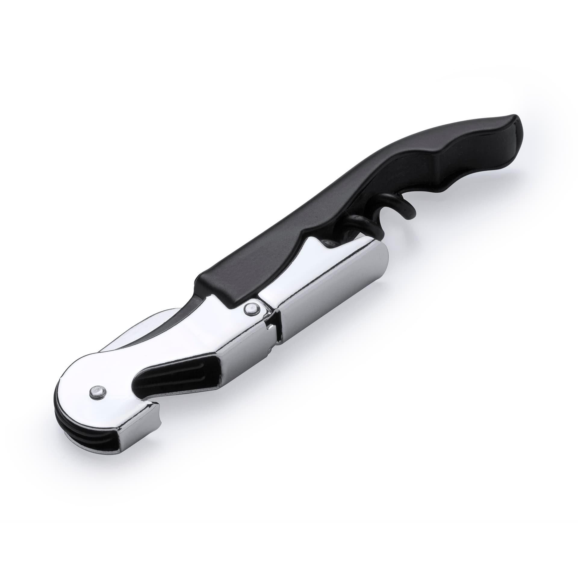 Sacacorchos de acero inoxidable con cortador para vino elegante