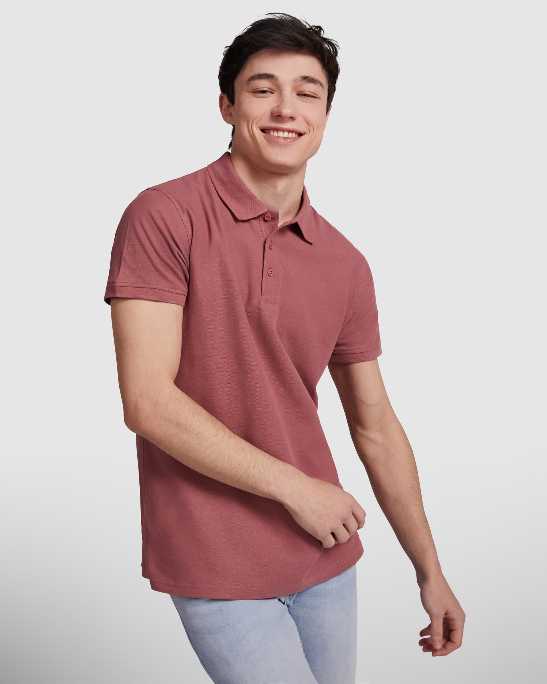 Polo de hombre de algodón, manga corta y cómodo