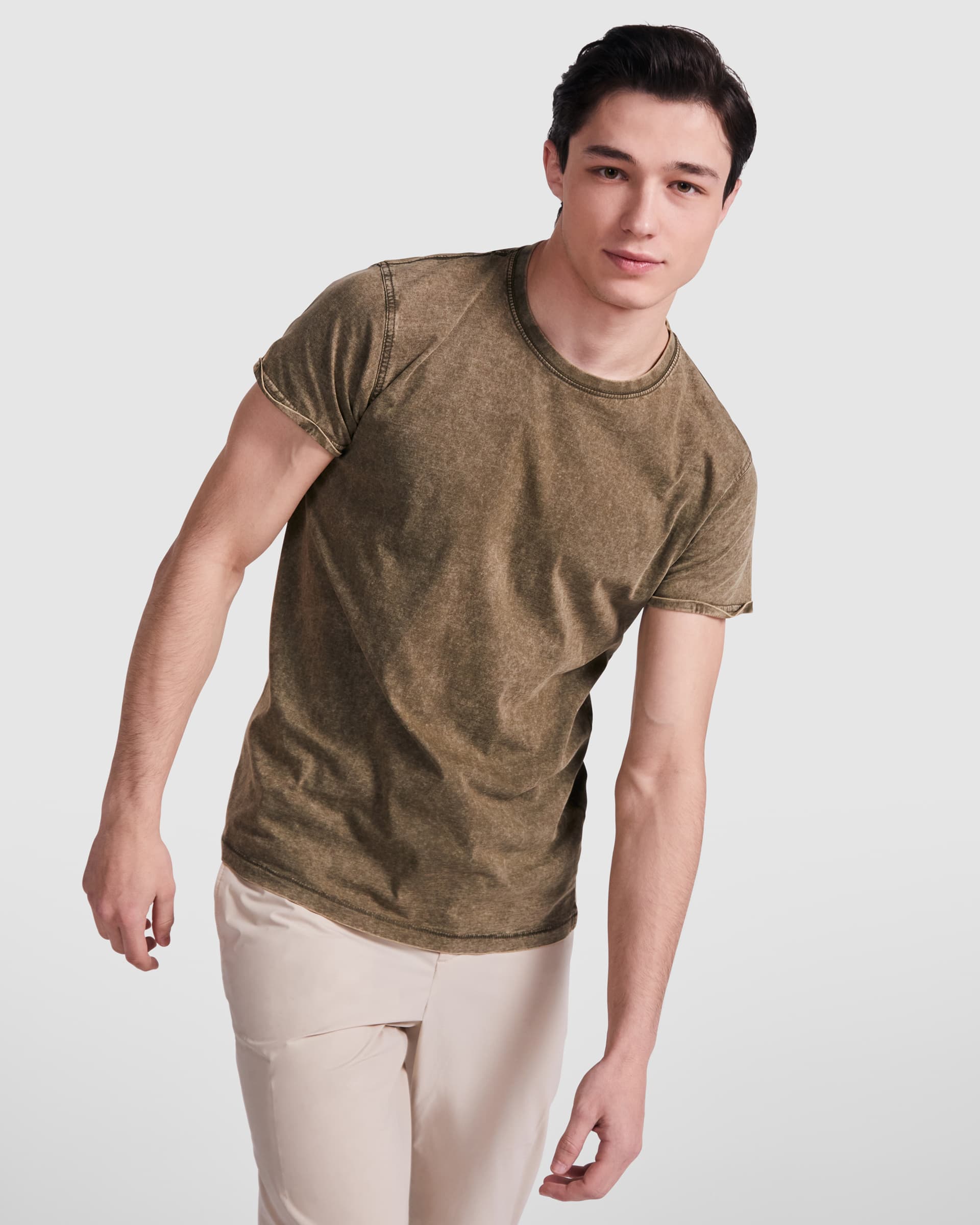 Camiseta personalizada de algodón efecto jeans para hombre