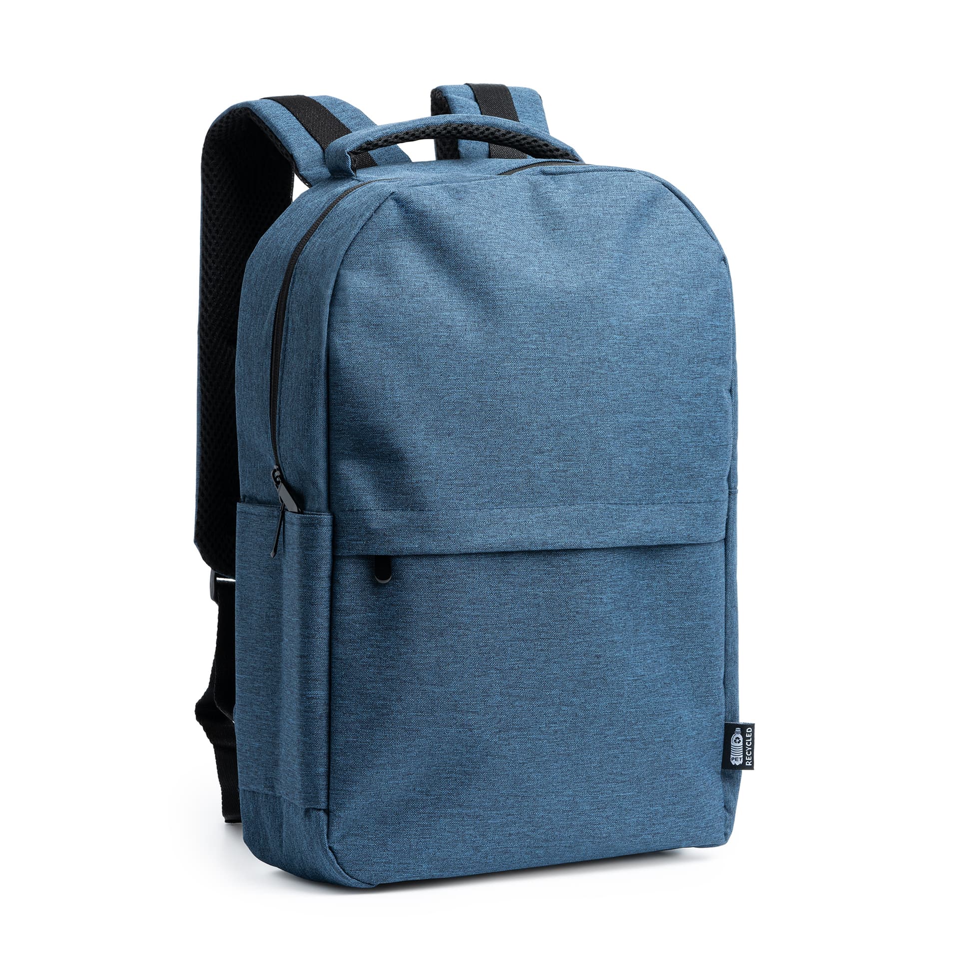 Mochila ecológica de poliéster reciclado con salida USB 15L