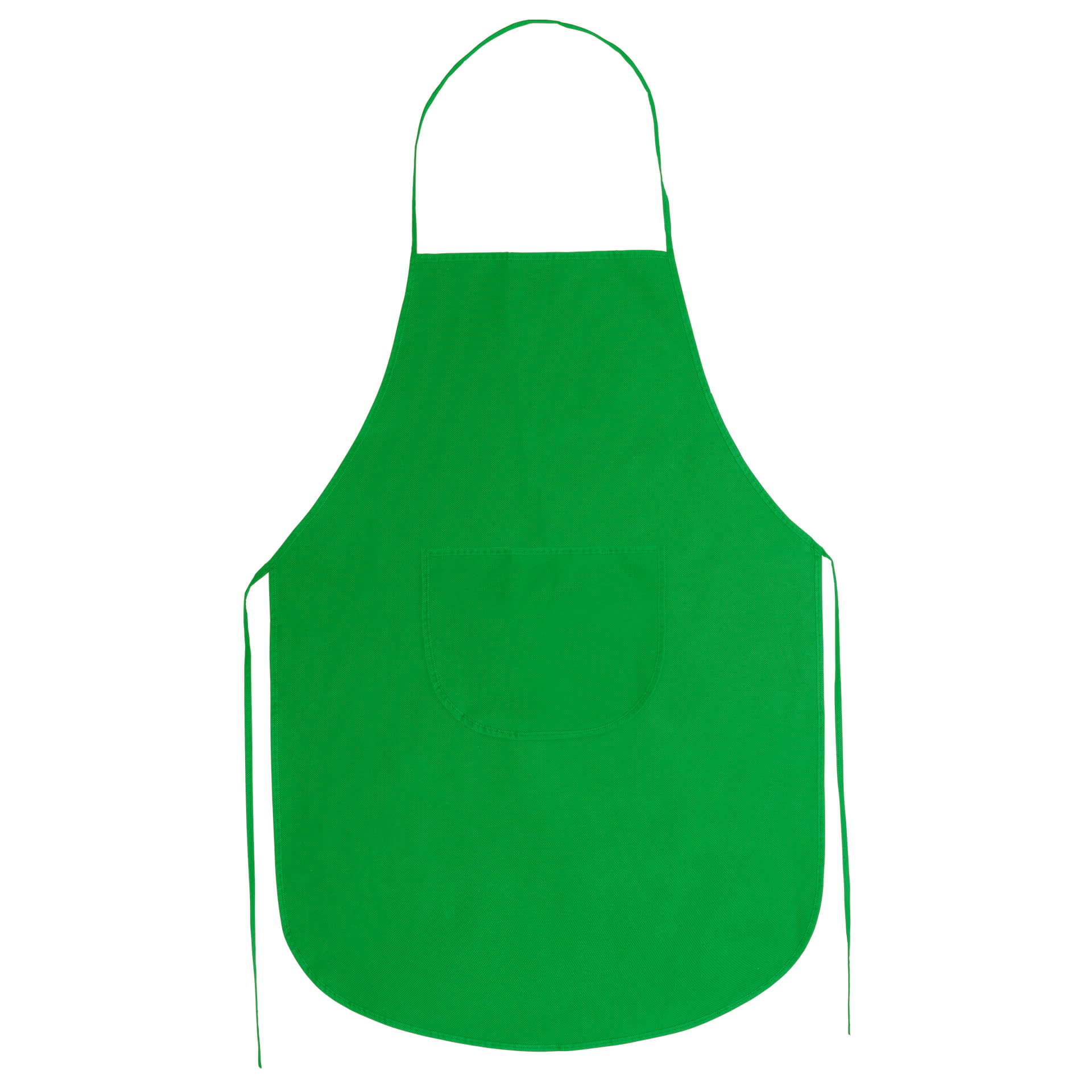 Delantal de non-woven ajustable con bolsillo central colorido