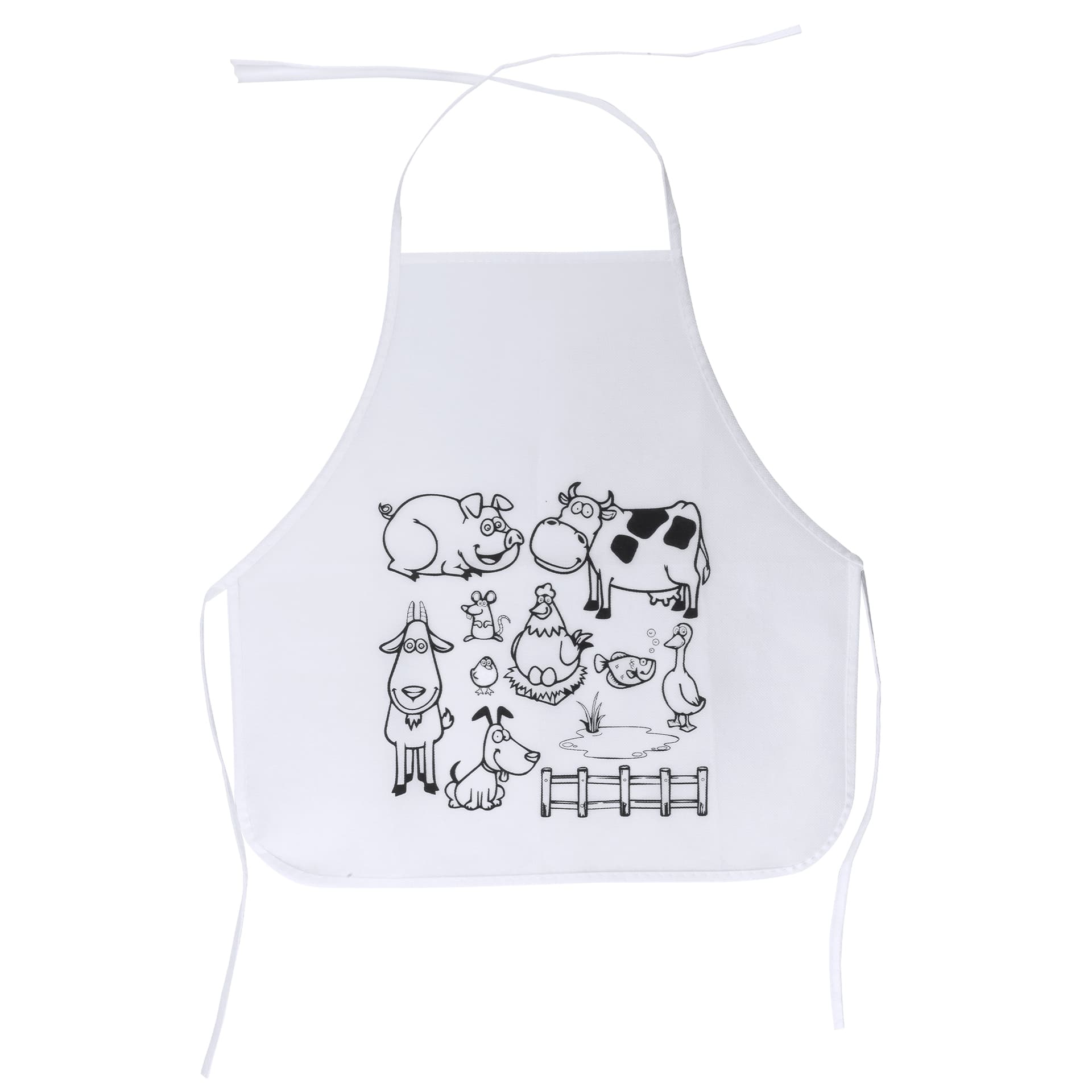 Delantal infantil de non-woven para colorear y actividades artísticas