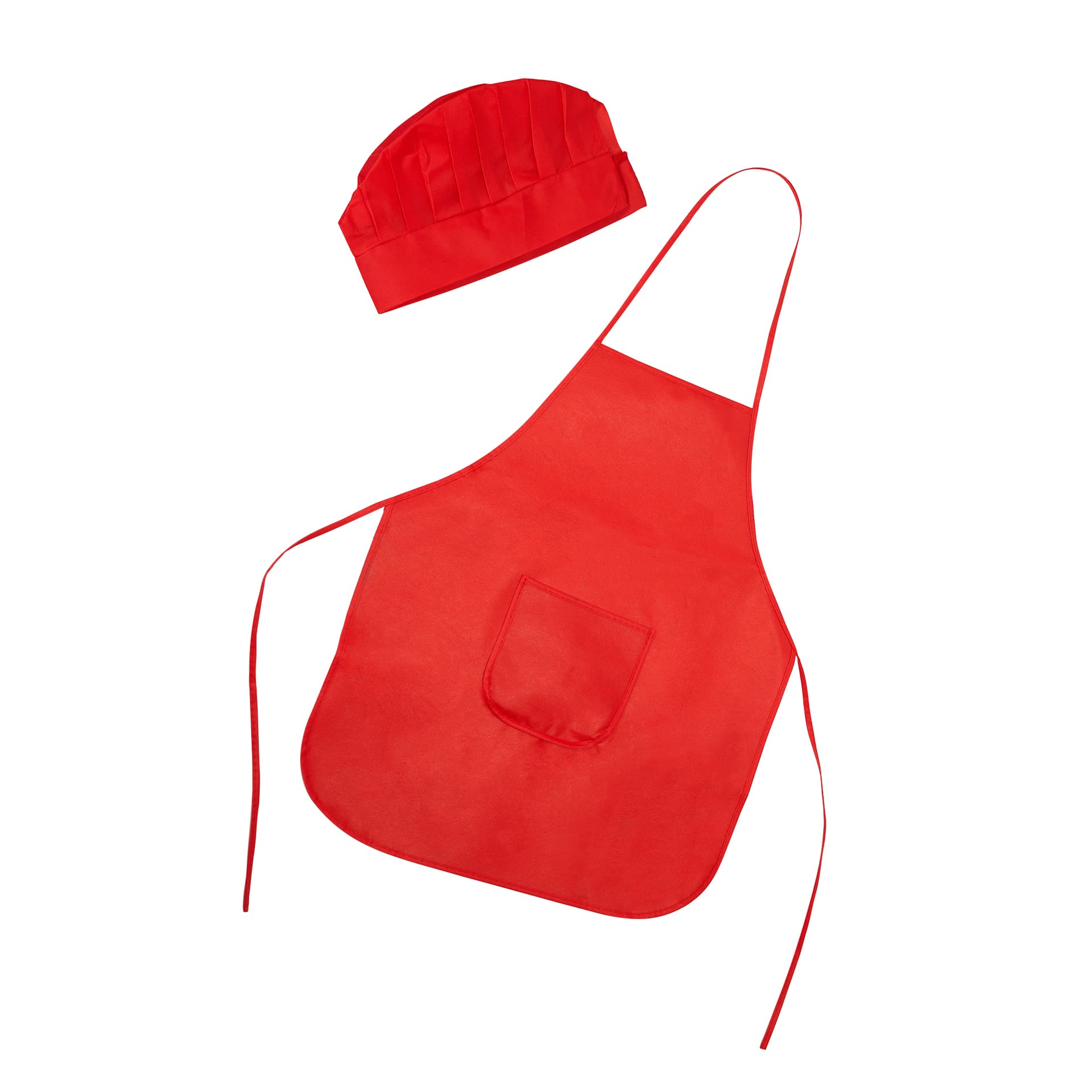 Set de delantal y gorro para niños en tejido non-woven