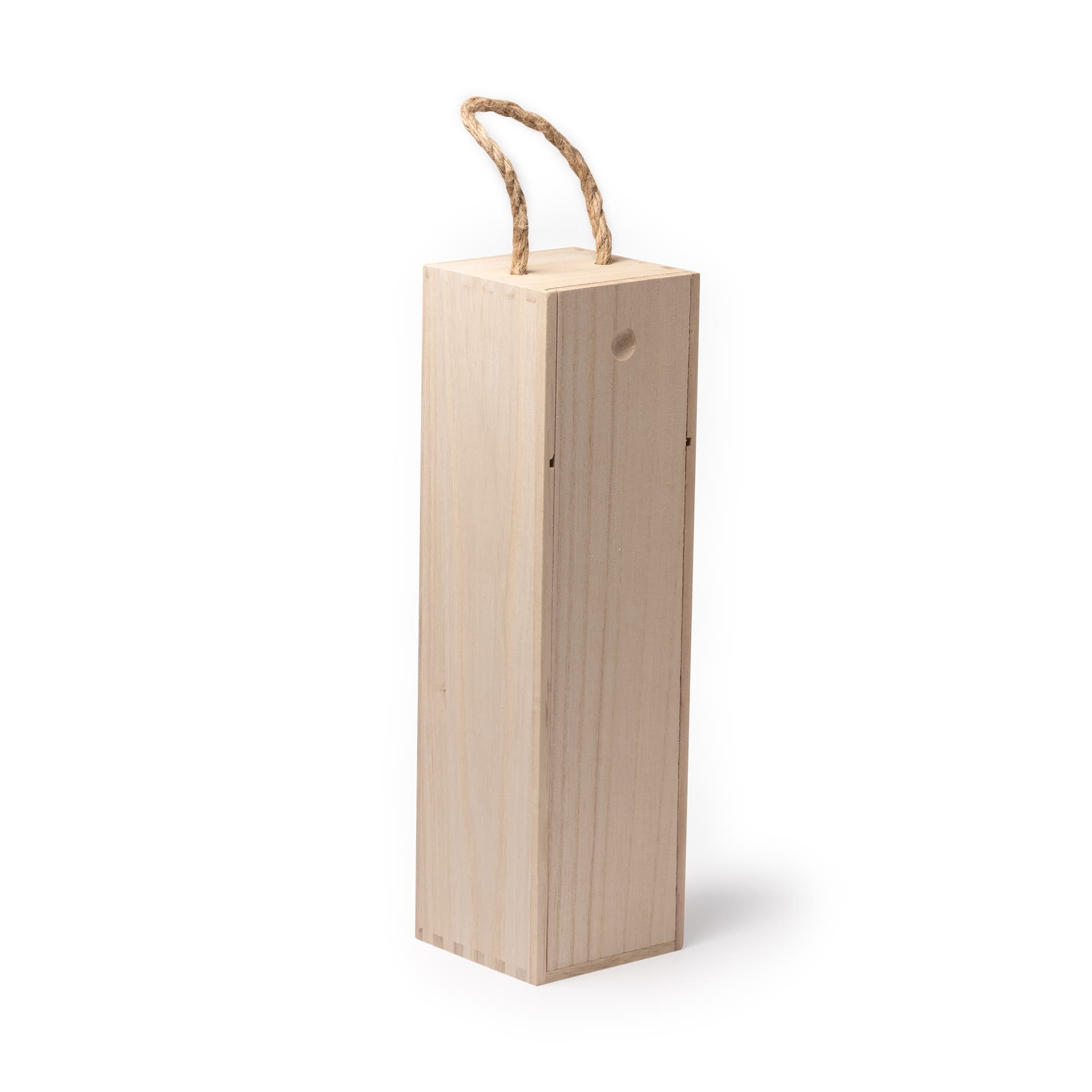 Caja de madera para transporte seguro de botellas de vino