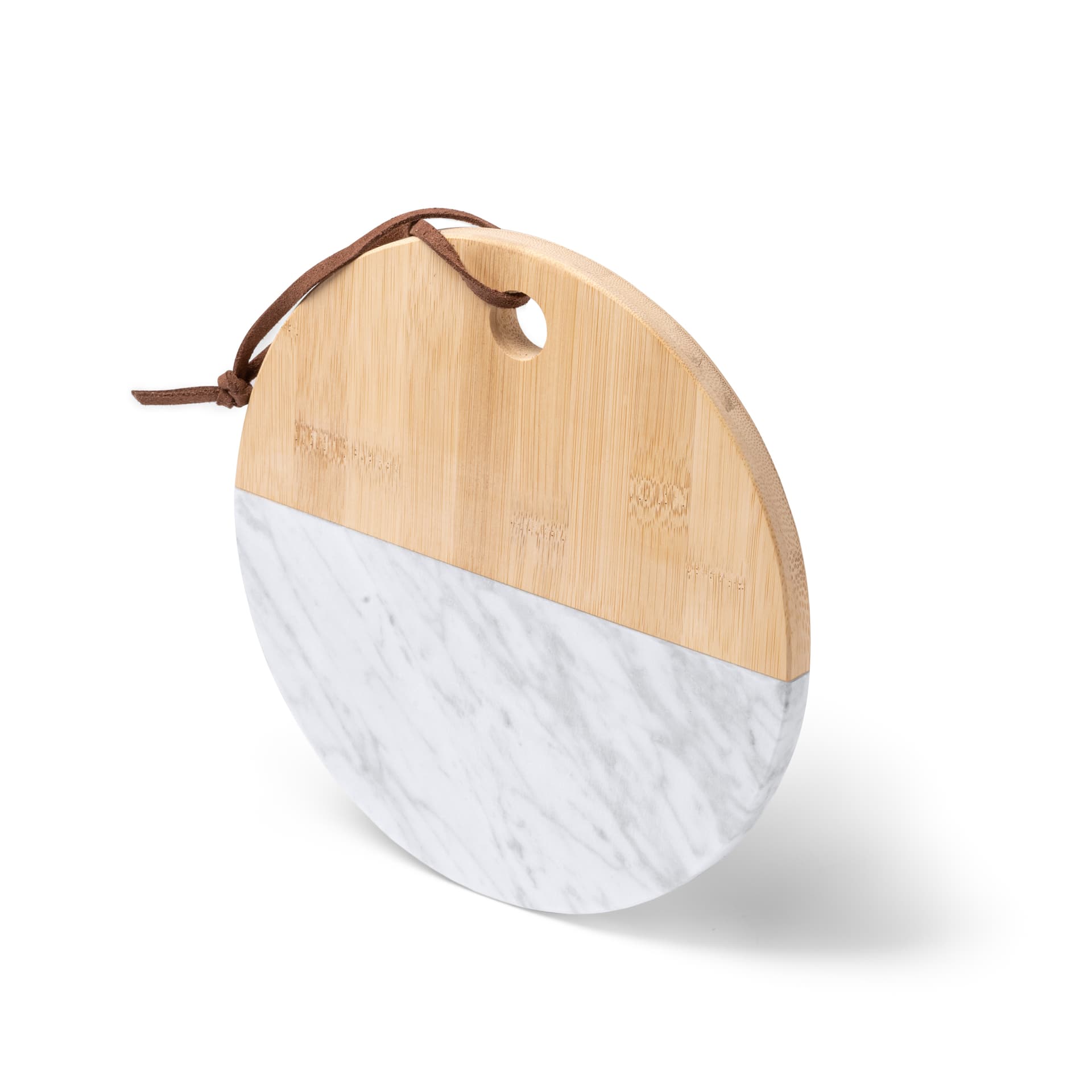 Tabla de servir de bambú y mármol natural para eventos y decoración