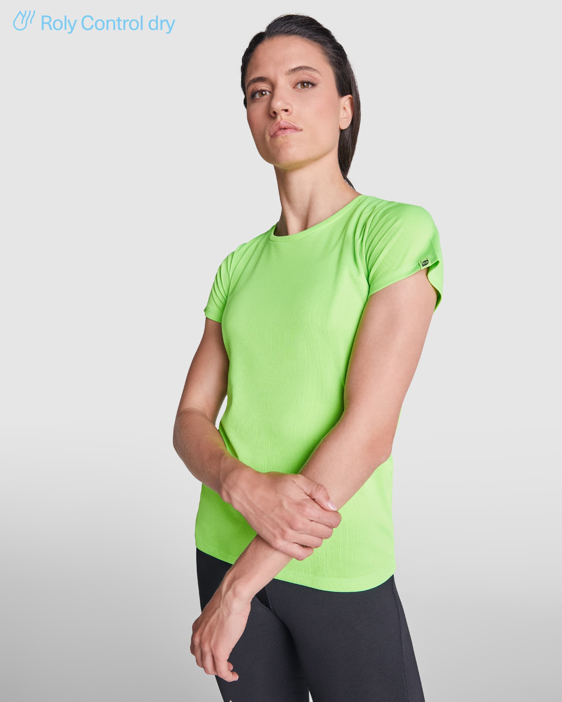 Camiseta técnica de manga corta ecológica con Control Dry