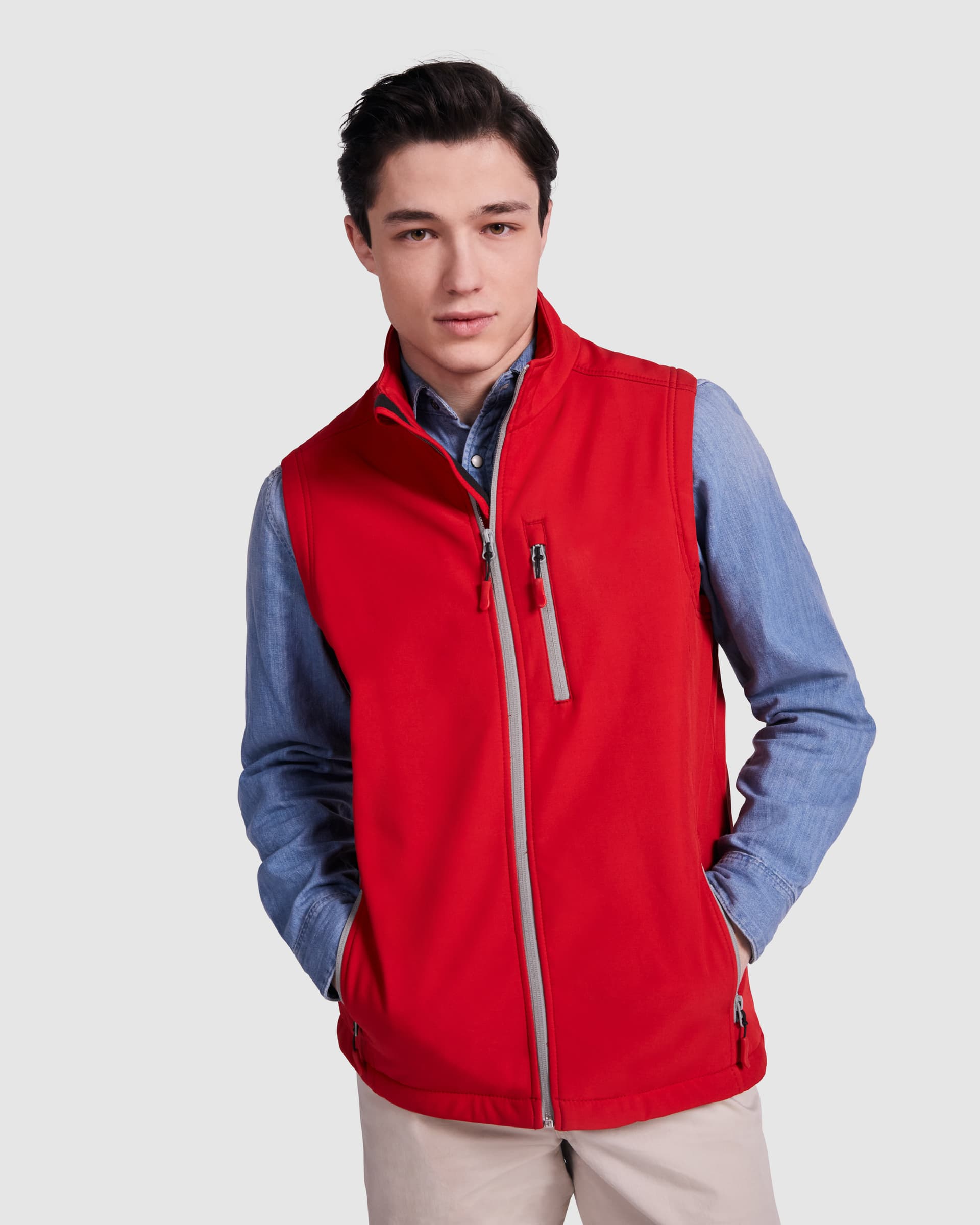 Chaleco softshell personalizado resistente al agua y viento