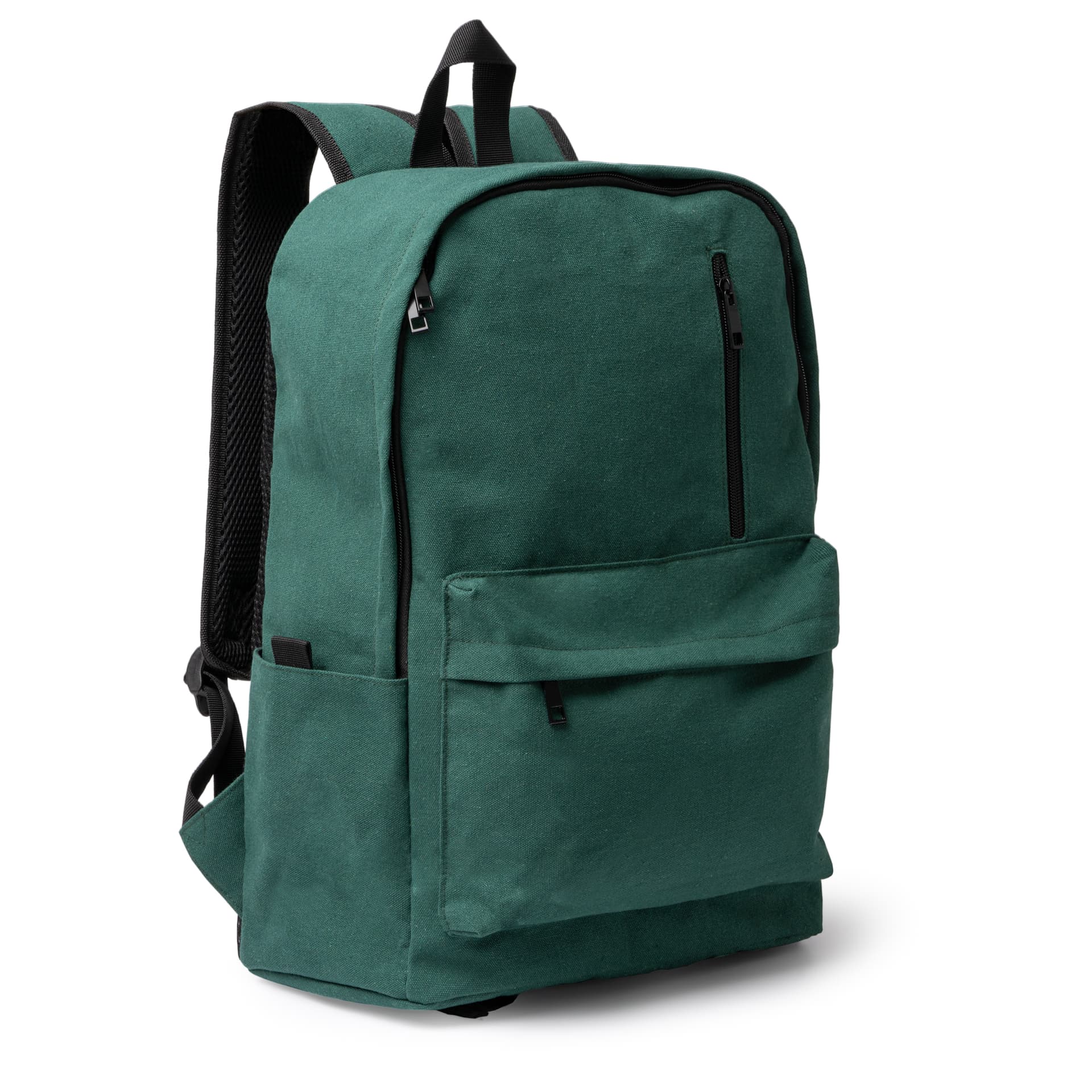 Mochila personalizada de algodón reciclado con compartimento para laptop