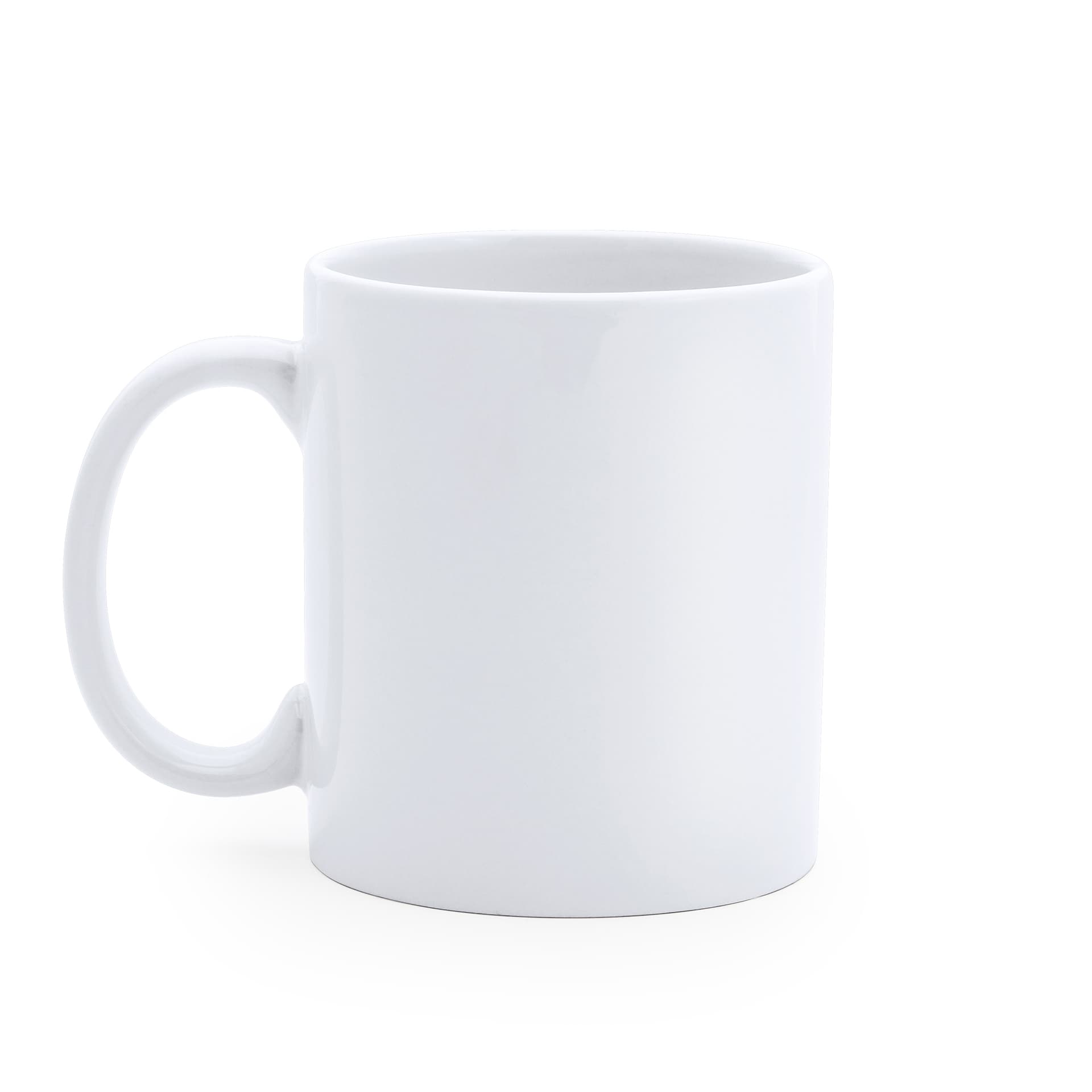 Taza de cerámica blanca 370 ml personalizable para bebidas calientes
