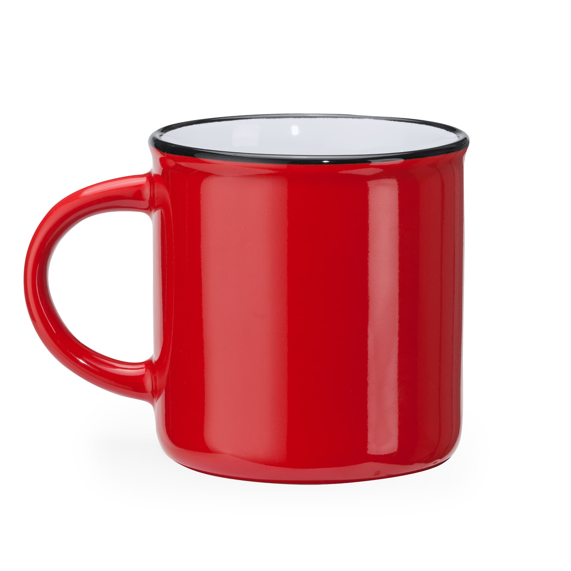 Taza de cerámica retro 300 ml para té e infusiones colorida