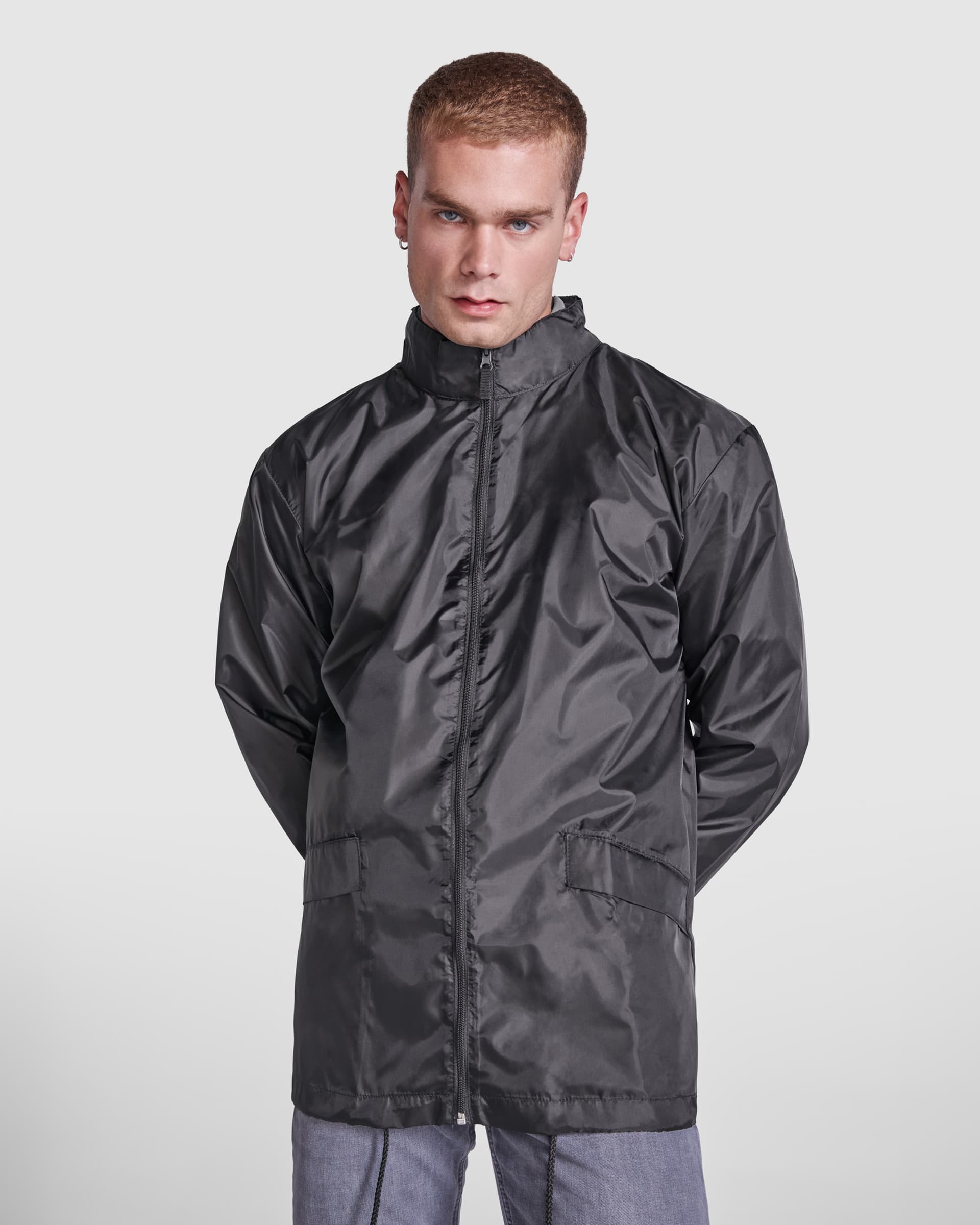 Chubasquero unisex impermeable con capucha y ajuste personalizado