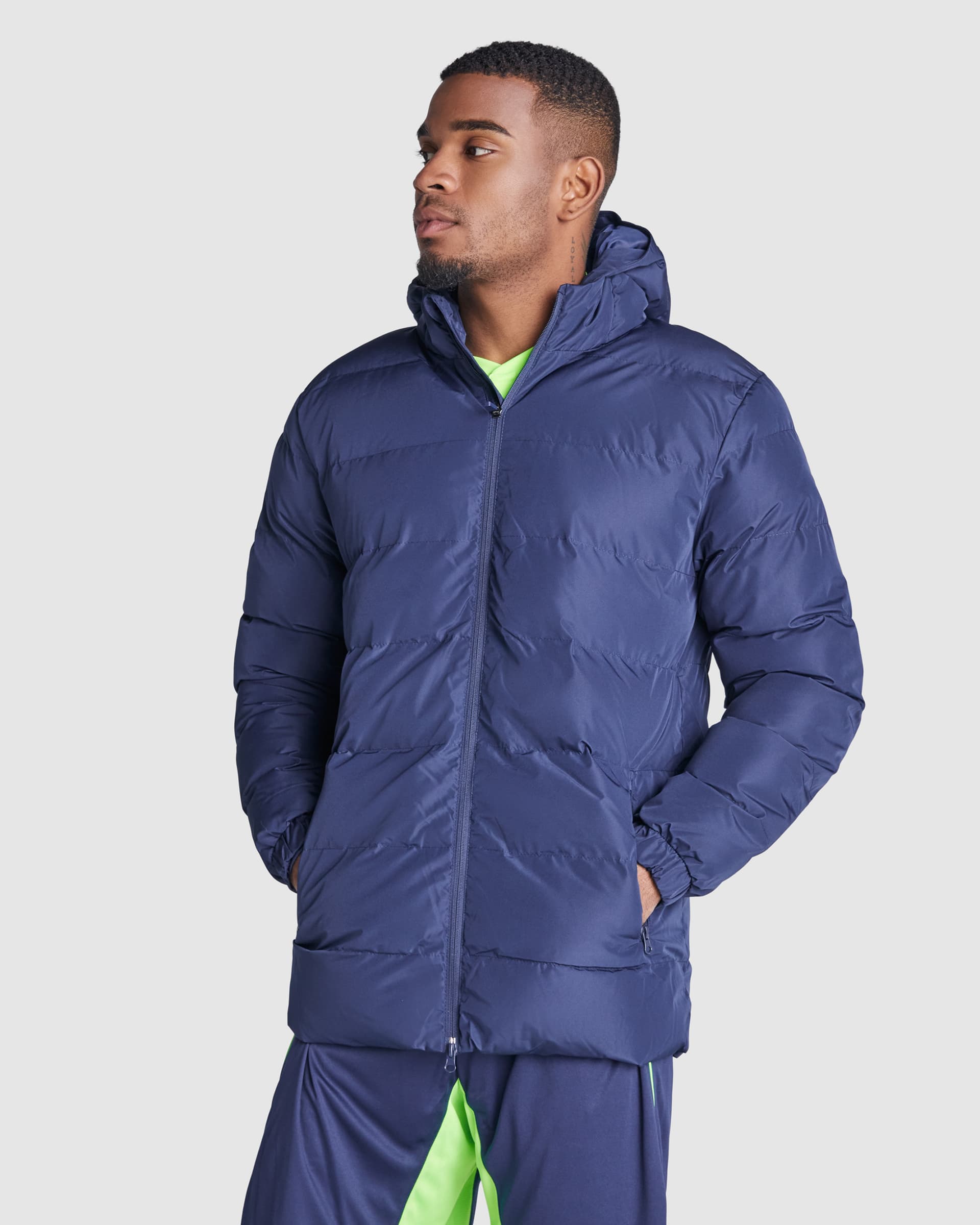 Parka acolchada personalizada resistente al agua y a prueba de viento