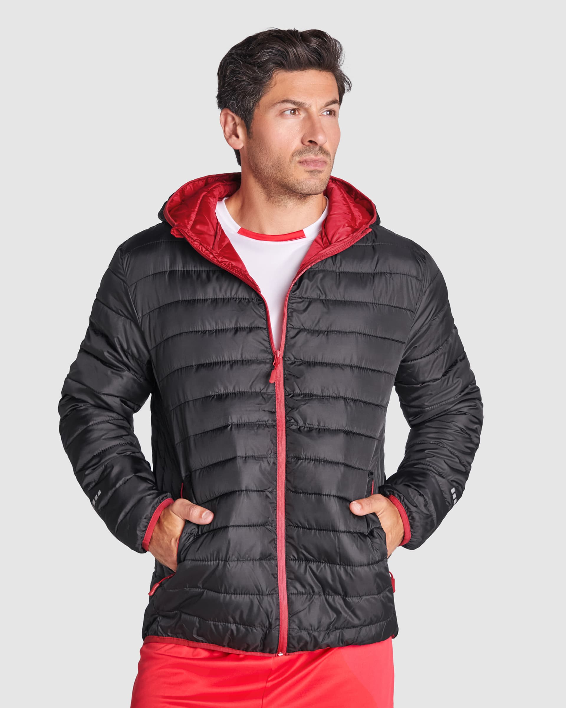 Parka deportiva acolchada personalizada para climas fríos