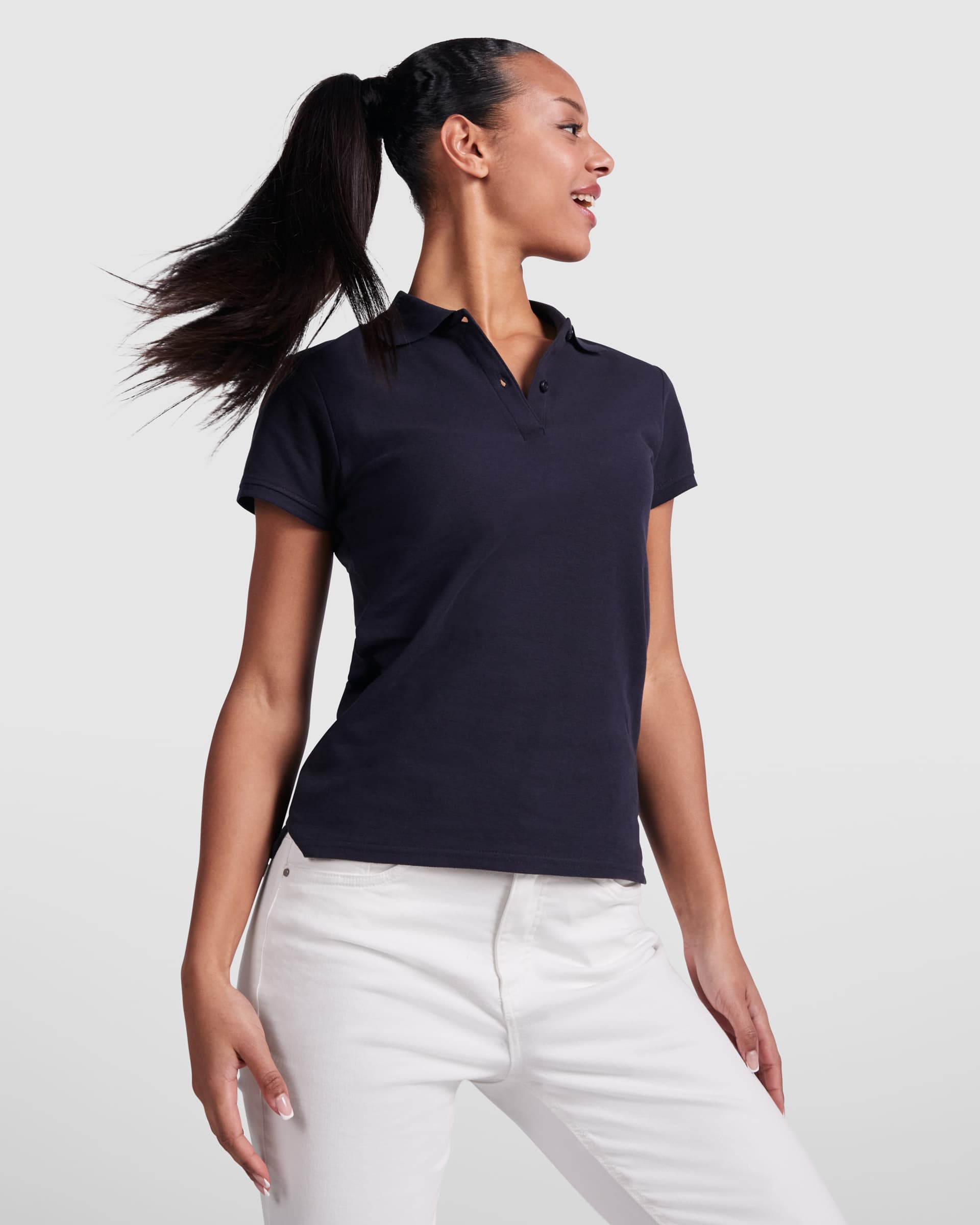 Polo entallado mujer 100% algodón orgánico