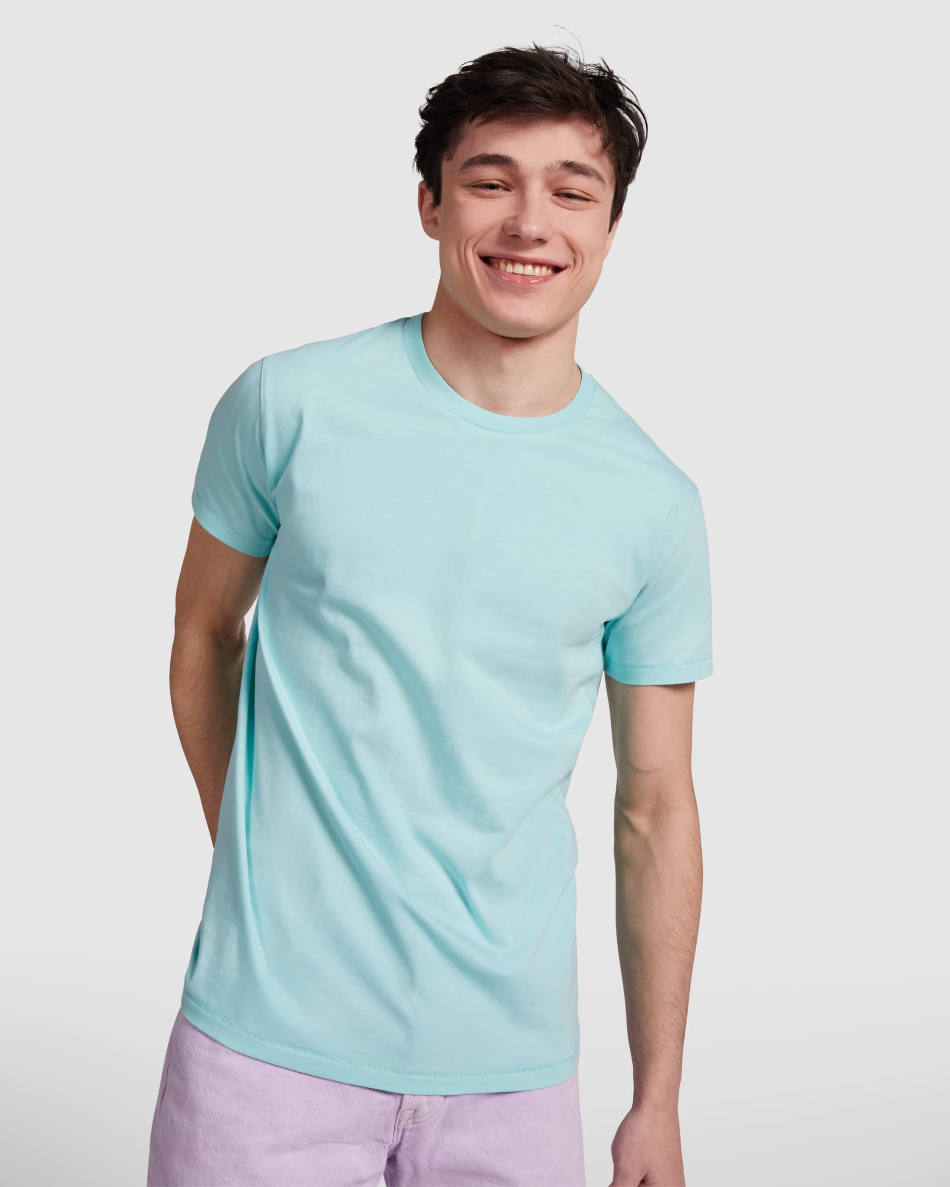 Camiseta tubular de algodón orgánico de manga corta y ecológica
