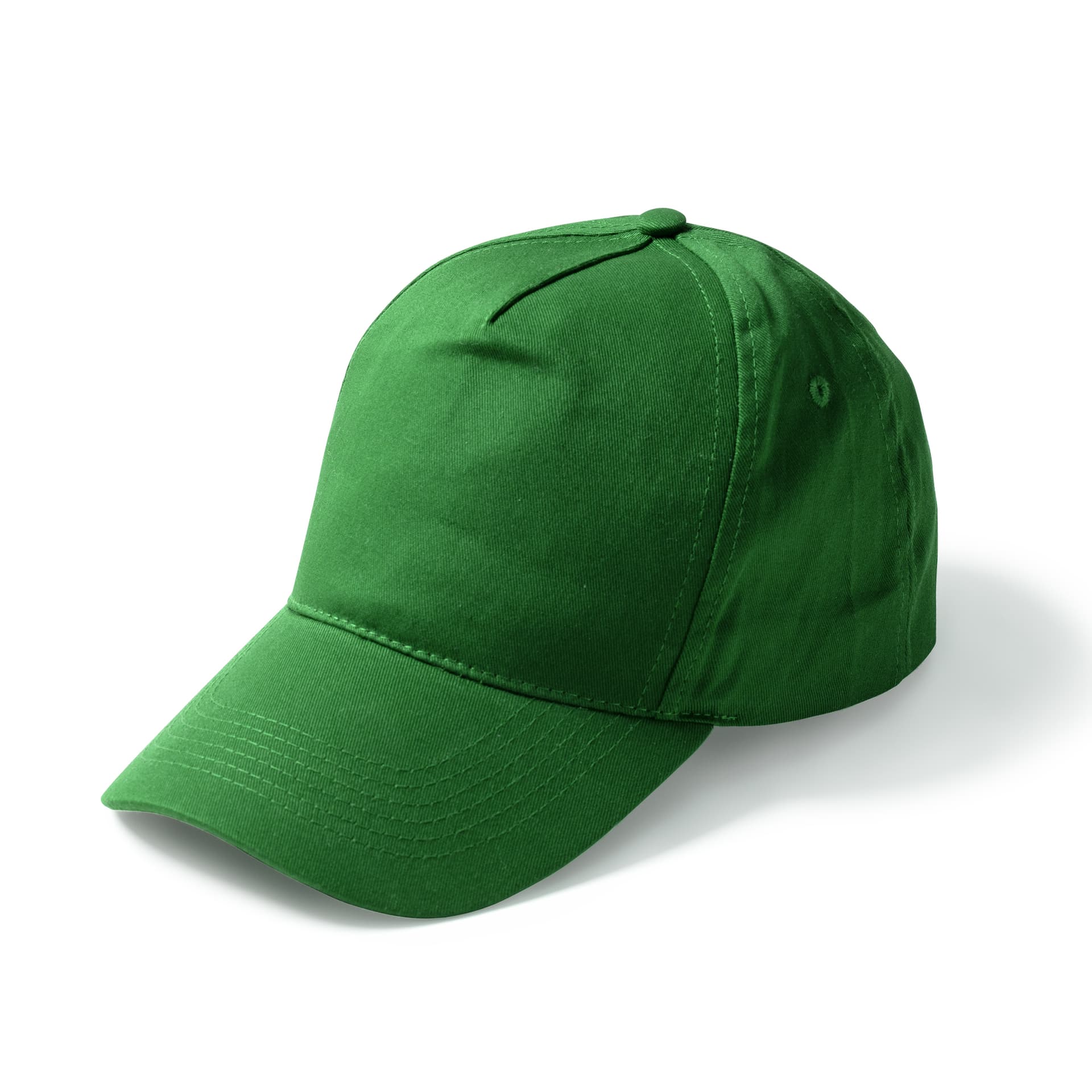 Gorra de 5 paneles de algodón reciclado con cierre ajustable
