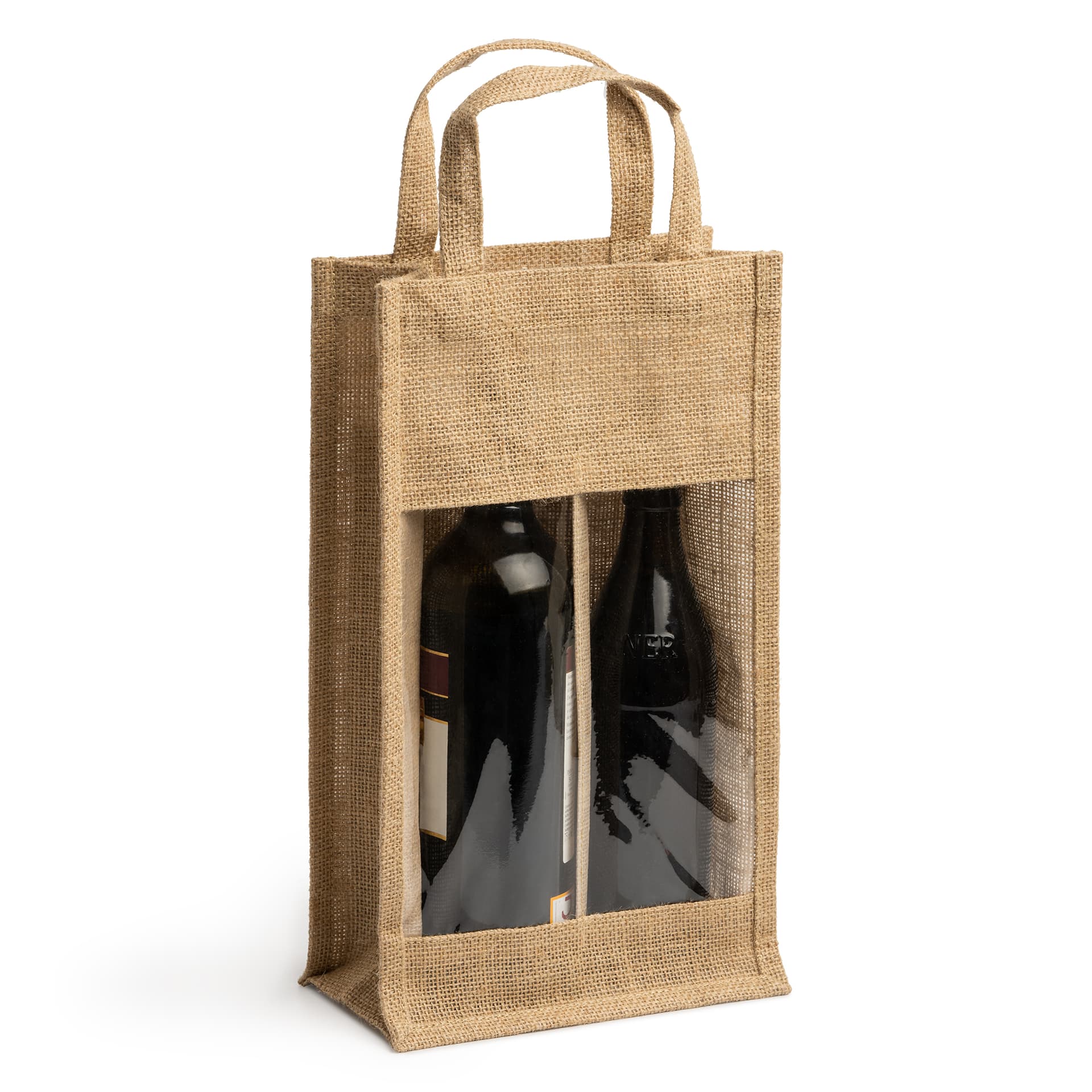 Mochila personalizada de yute laminado con doble compartimento