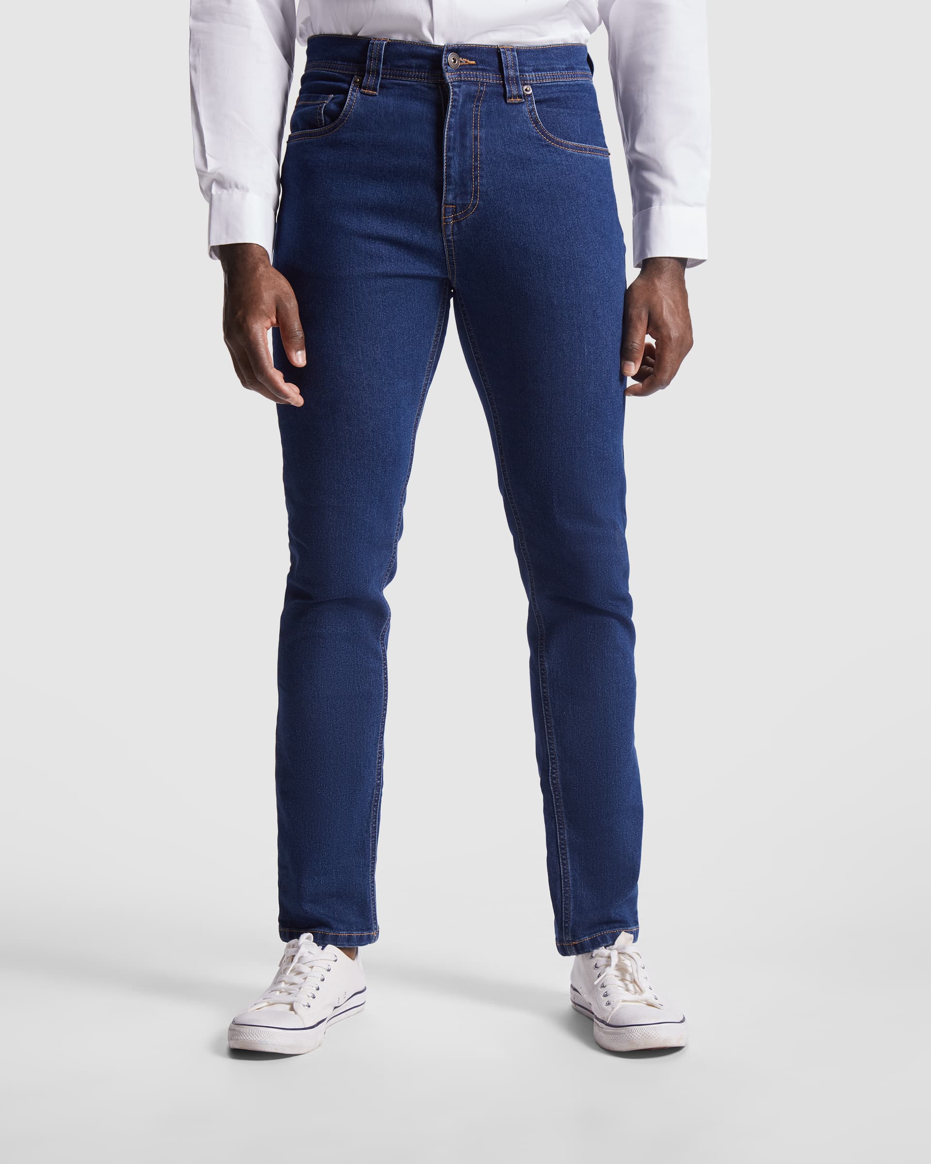 Pantalón vaquero para hombre corte regular fit y elástico