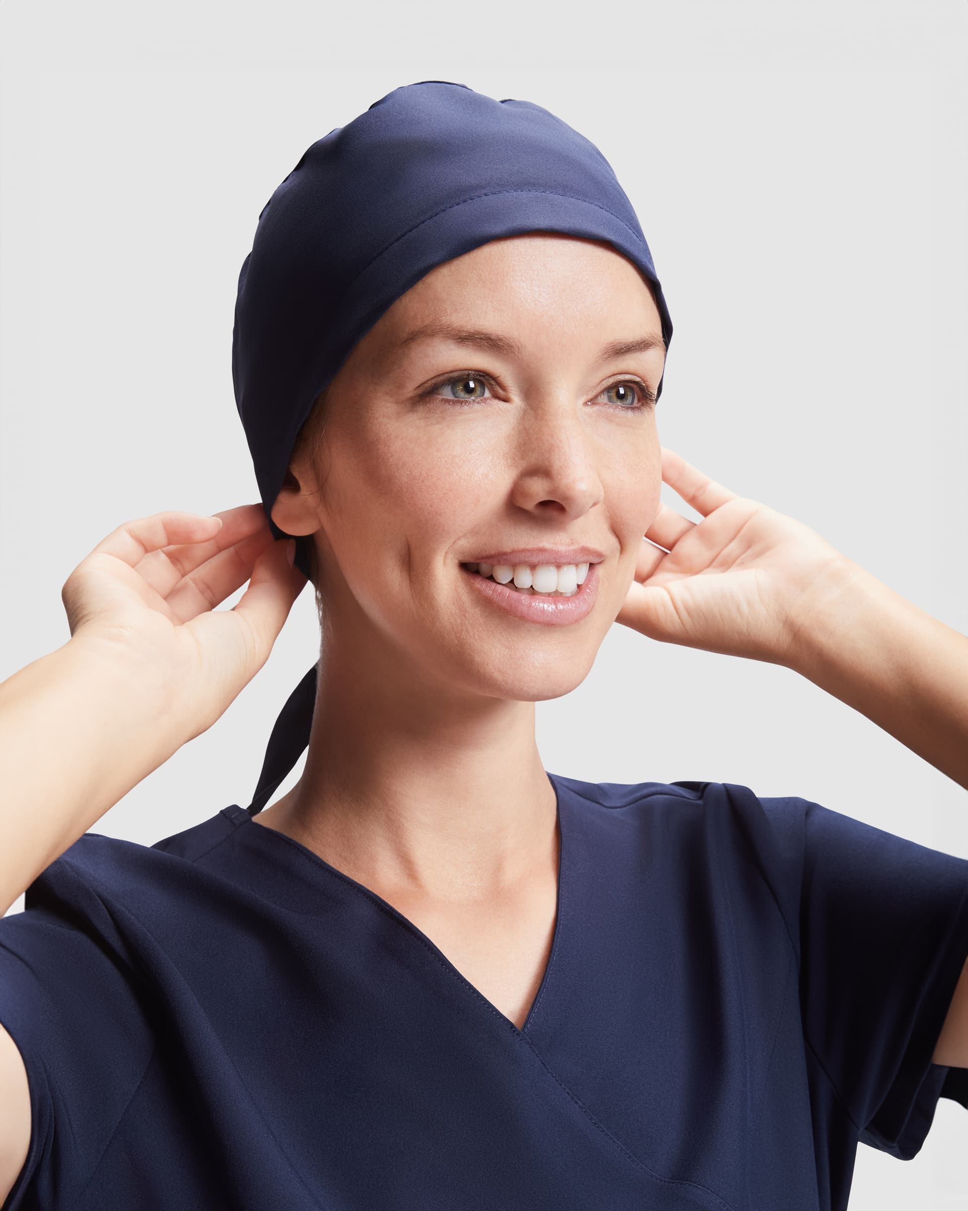 Gorro sanitario unisex de poliéster microfibra para profesionales