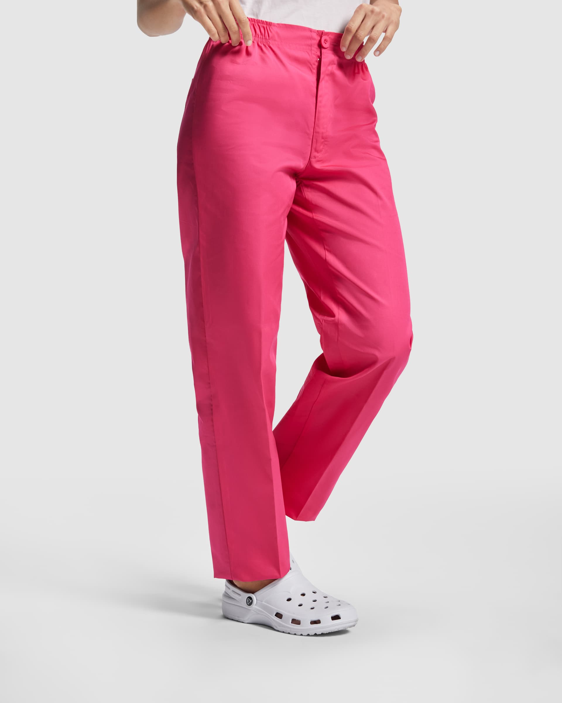 Pantalón unisex de corte recto en mezcla de poliéster y algodón