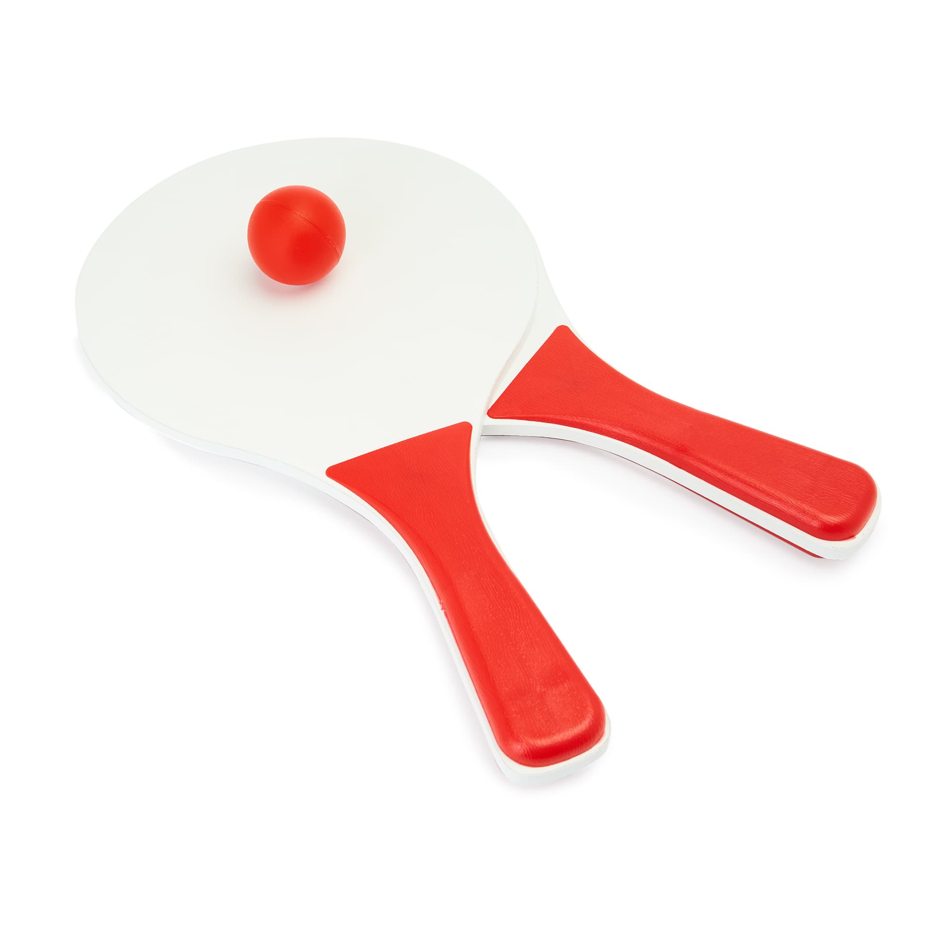 Juego de Palas de Playa de Madera con Pelota y Bolsa de Red