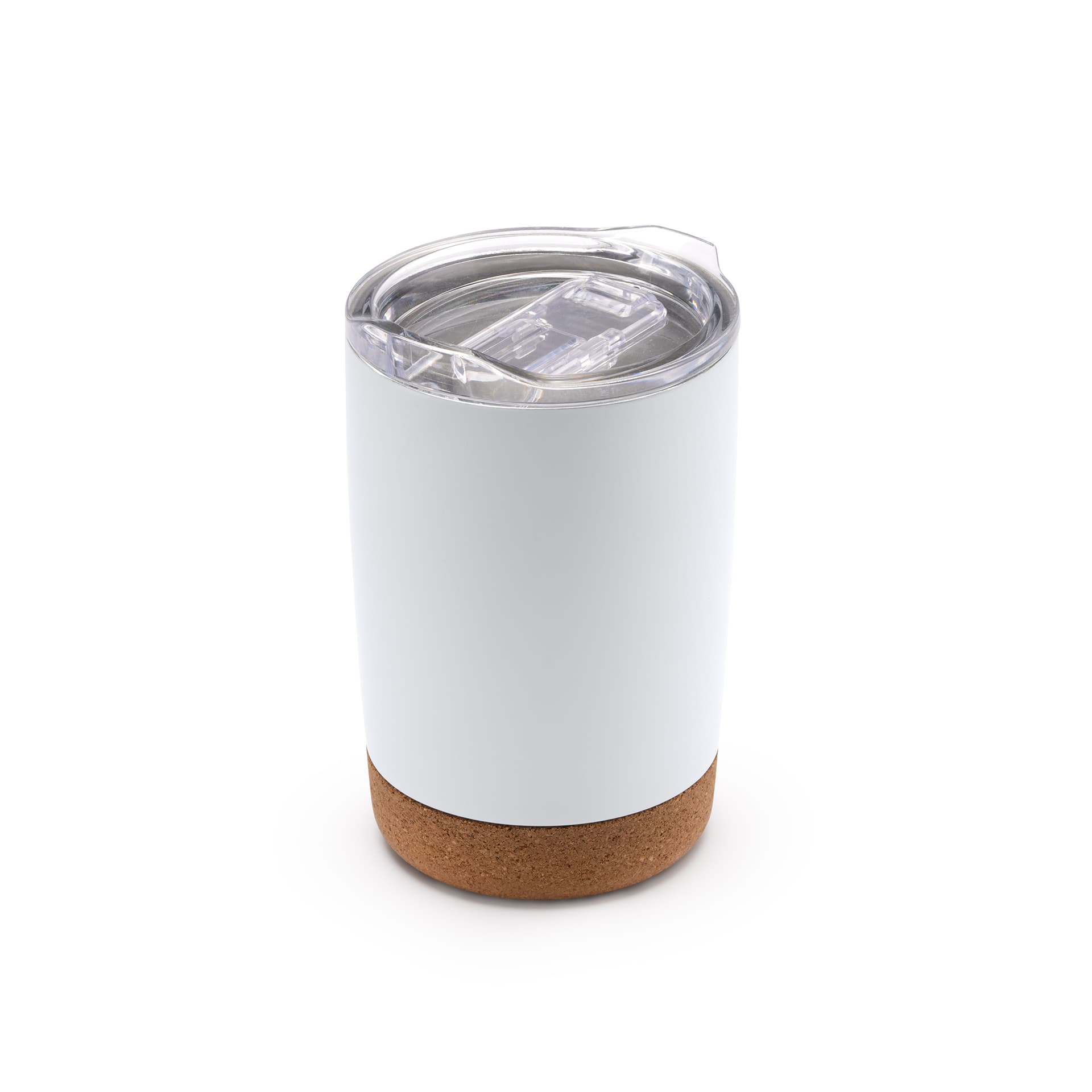 Vaso de acero inoxidable 304 de doble pared con base de corcho 380 ml