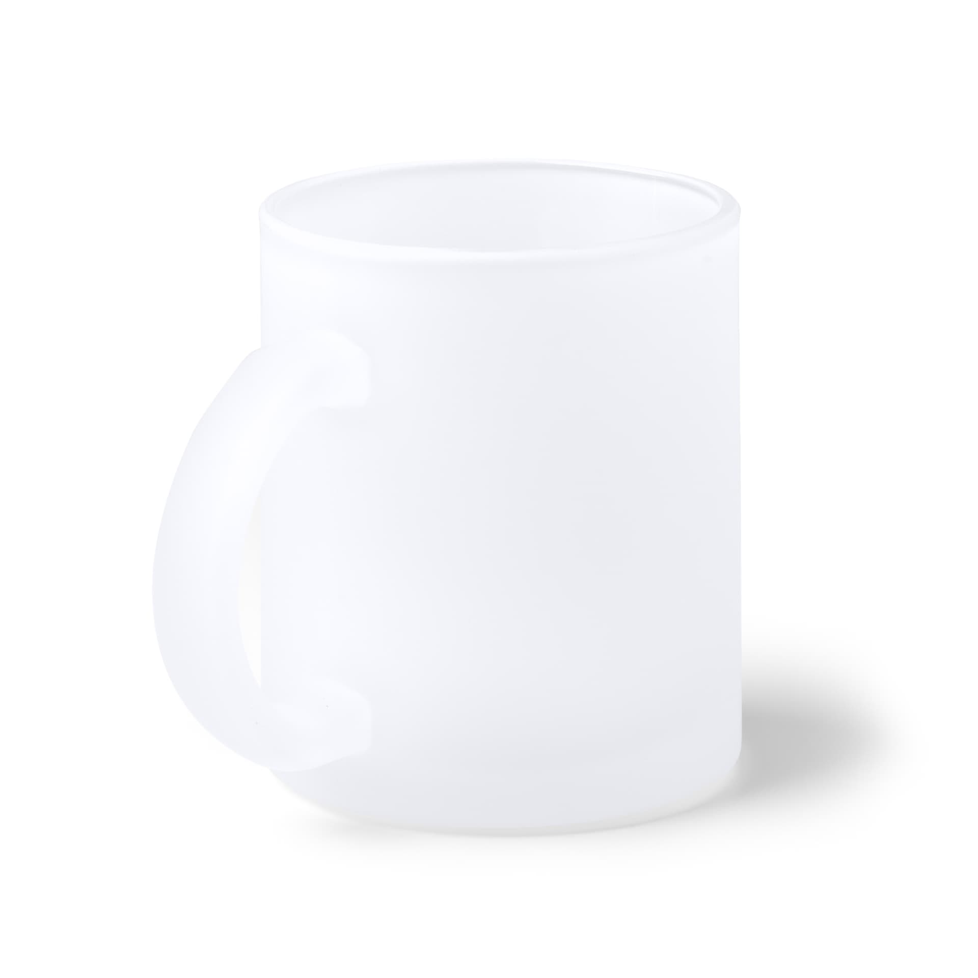 Taza de cristal de 350 ml con efecto hielo para sublimación