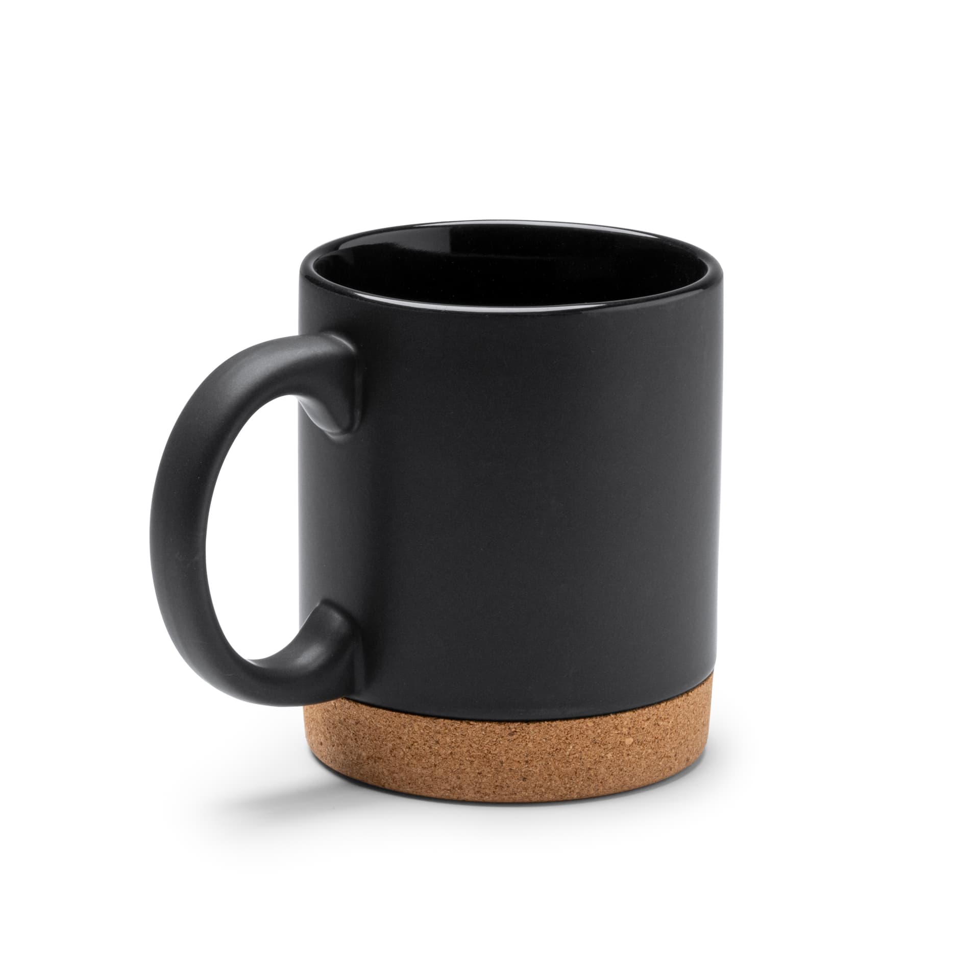Taza de cerámica mate con base de corcho 320 ml para café y té