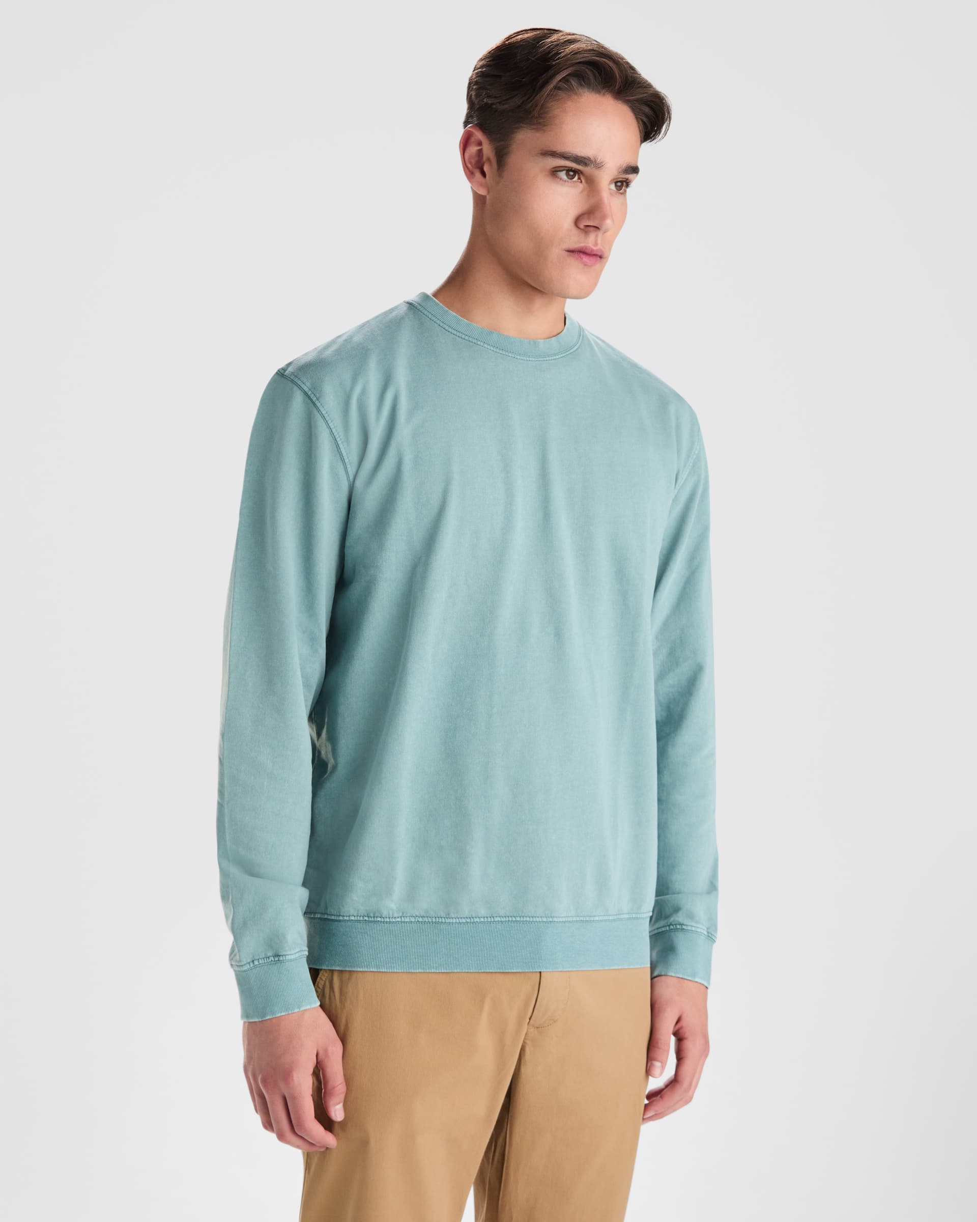 Sudadera unisex de algodón 100% con acabado lavado al ácido