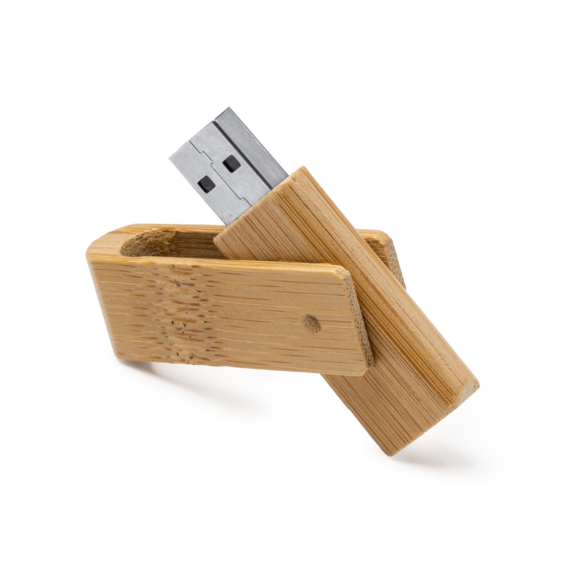 Memoria USB 16 GB de bambú natural, ecológica y funcional