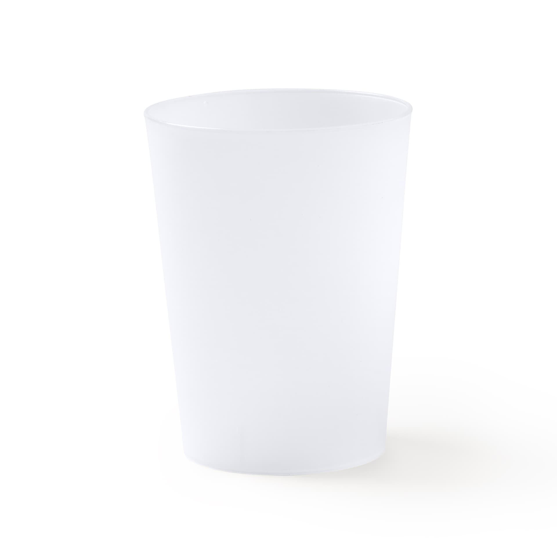 Vaso reutilizable de polipropileno flexible 500 ml para bebidas