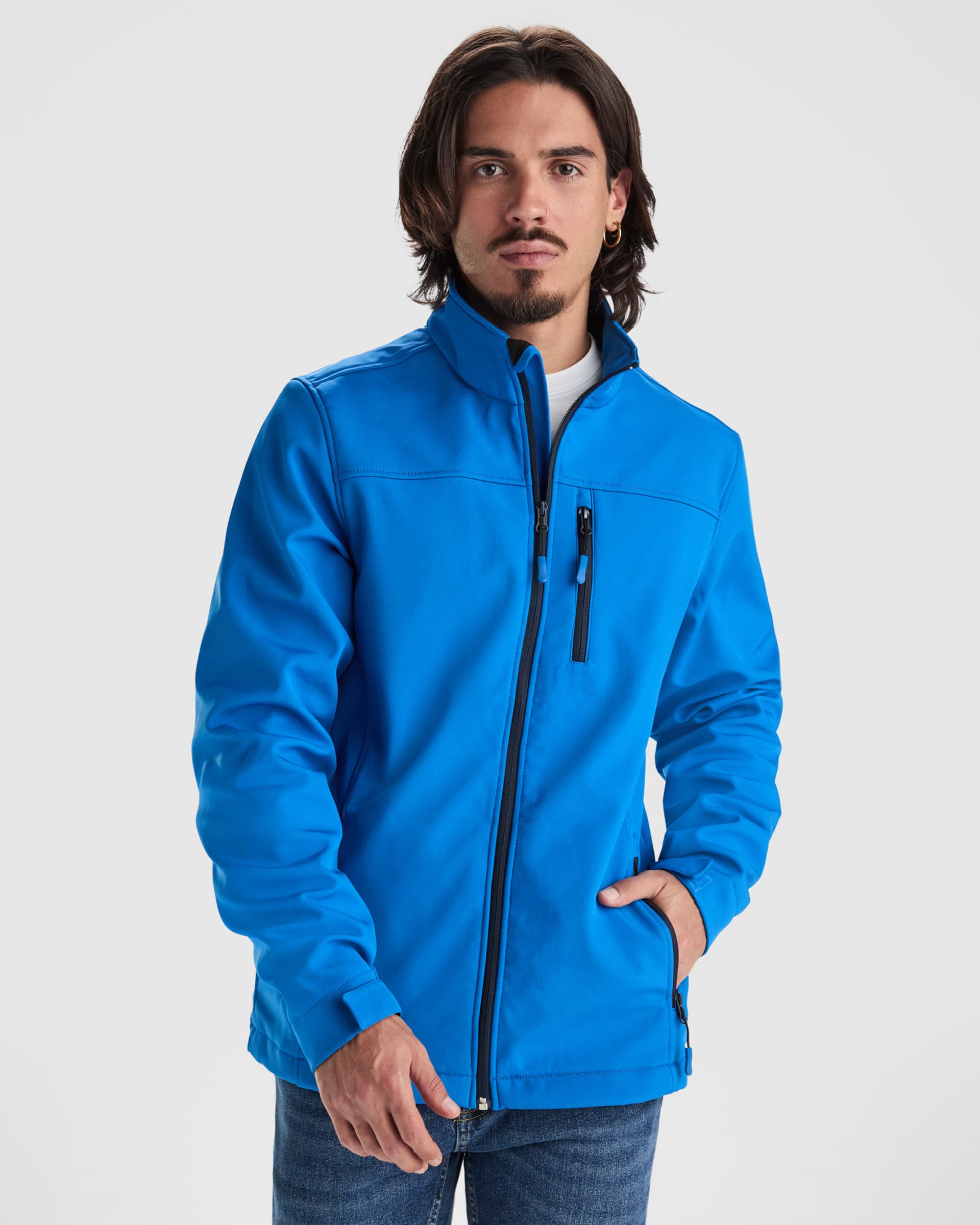 Chaqueta softshell personalizada para actividades al aire libre