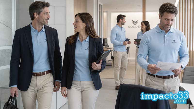 Polos manga larga personalizados bajo americana elimina necesidad corbata