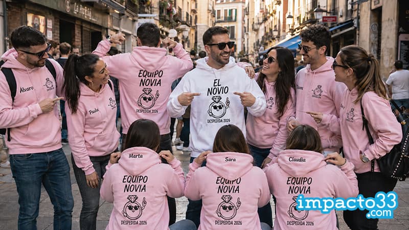 Sudaderas Para Grupos Personalizadas Despedidas de Soltero y Soltera