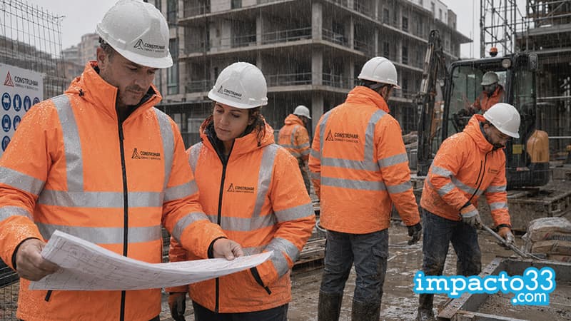 chaquetas impermeables personalizadas Construcción y Obra Civil Exterior