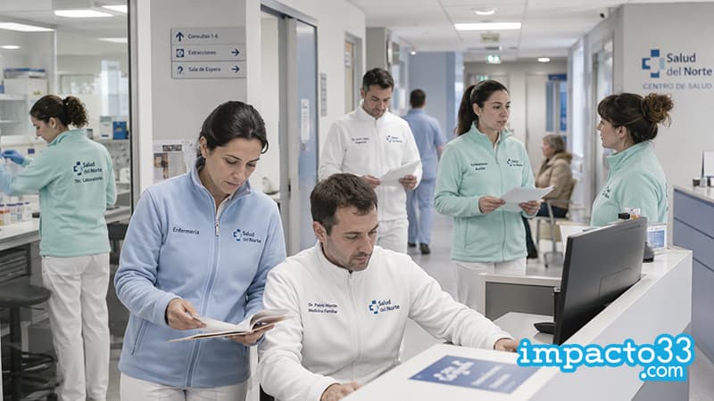 chaquetas polares con logo para Sanidad Hospitales Clínicas y Centros Salud