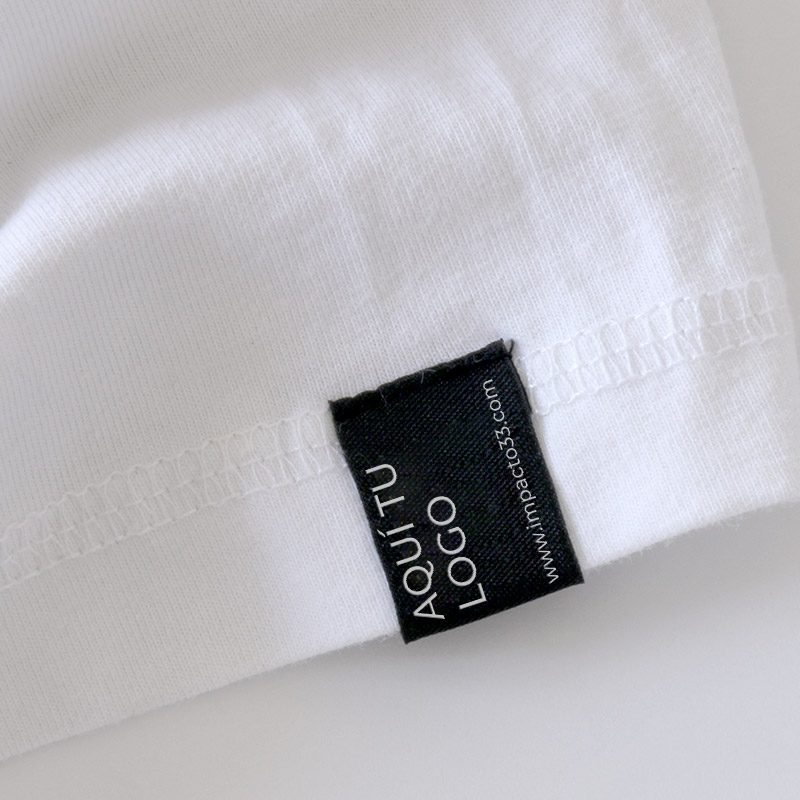Etiquetas para ropa de algodón blanco suave
